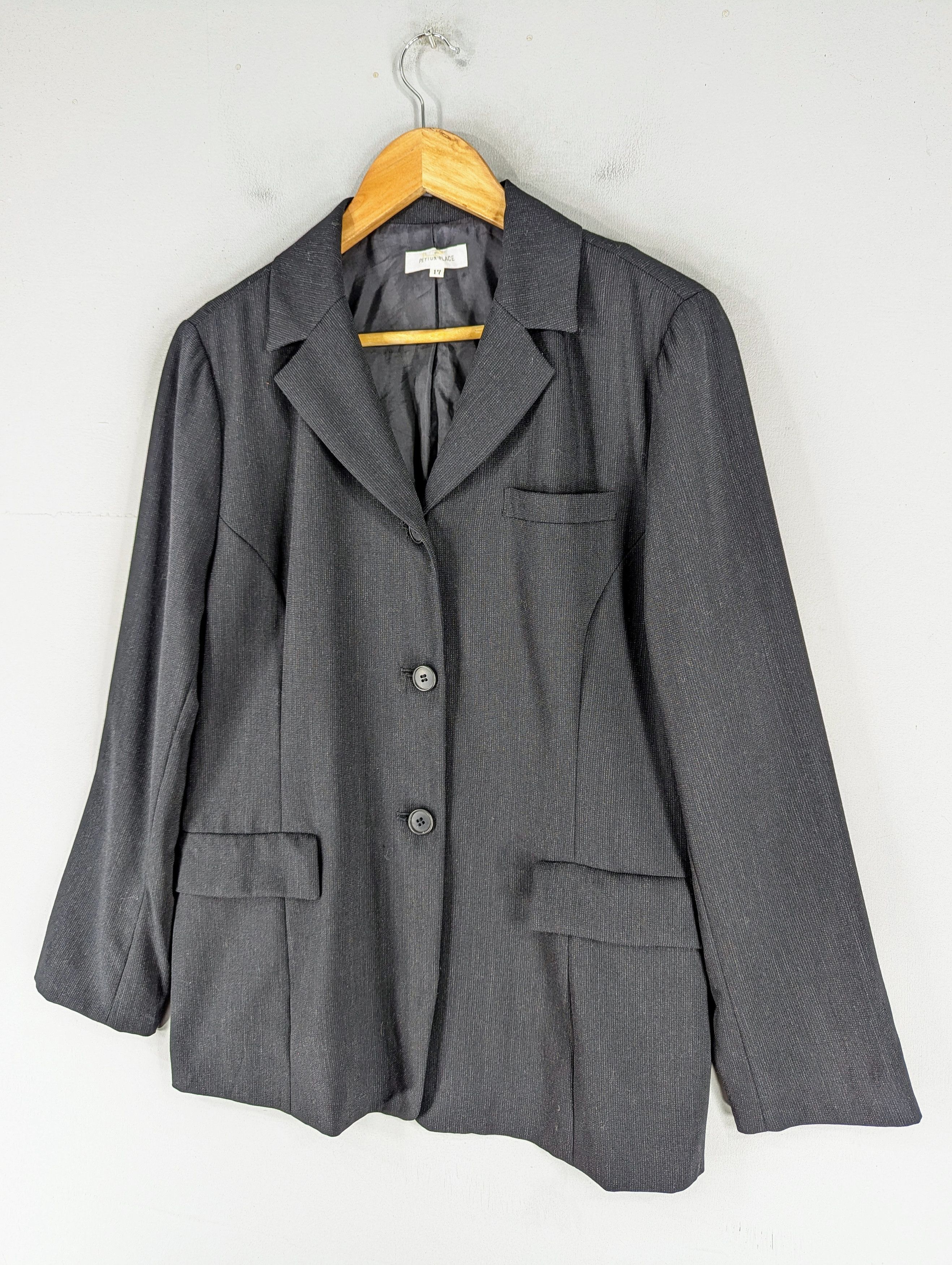 Japanese Brand Vintage Peyton Place Mohair Button Ups Blazer Style Jacket Size M / US 6-8 / IT 42-44 - 2 Thumbnail