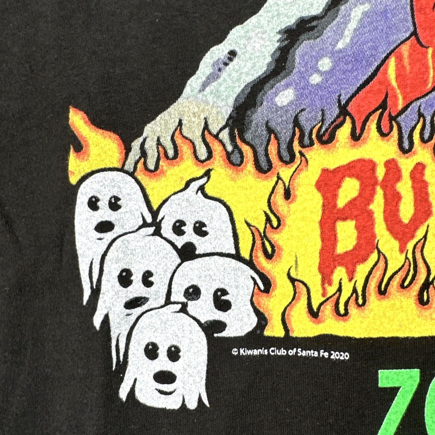 Vintage Kiwanis Club Of Santa Fe 2020 Zozobra Santa Fe NM Burn Him Tee Black Shirt Small Mens Size US S / EU 44-46 / 1 - 6 Thumbnail
