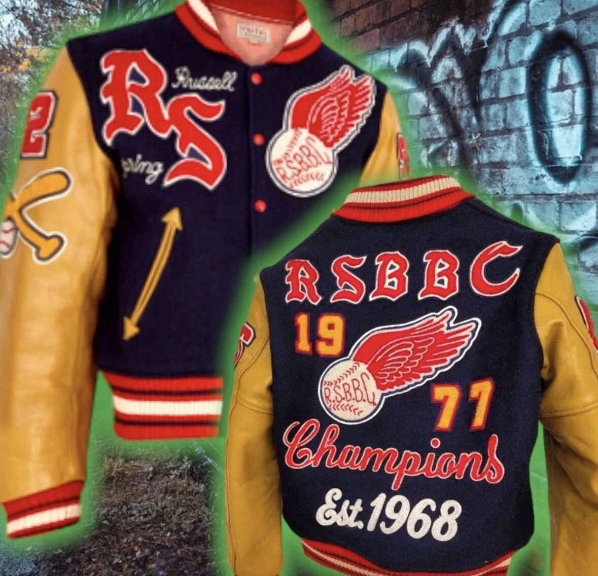 Whitesville 💎ViNTaGe 💎RSBBC 1977 CHAMPIONS 🏆STYLE EYES ⚾️ VARSITY JACKET Size US M / EU 48-50 / 2 - 1 Thumbnail