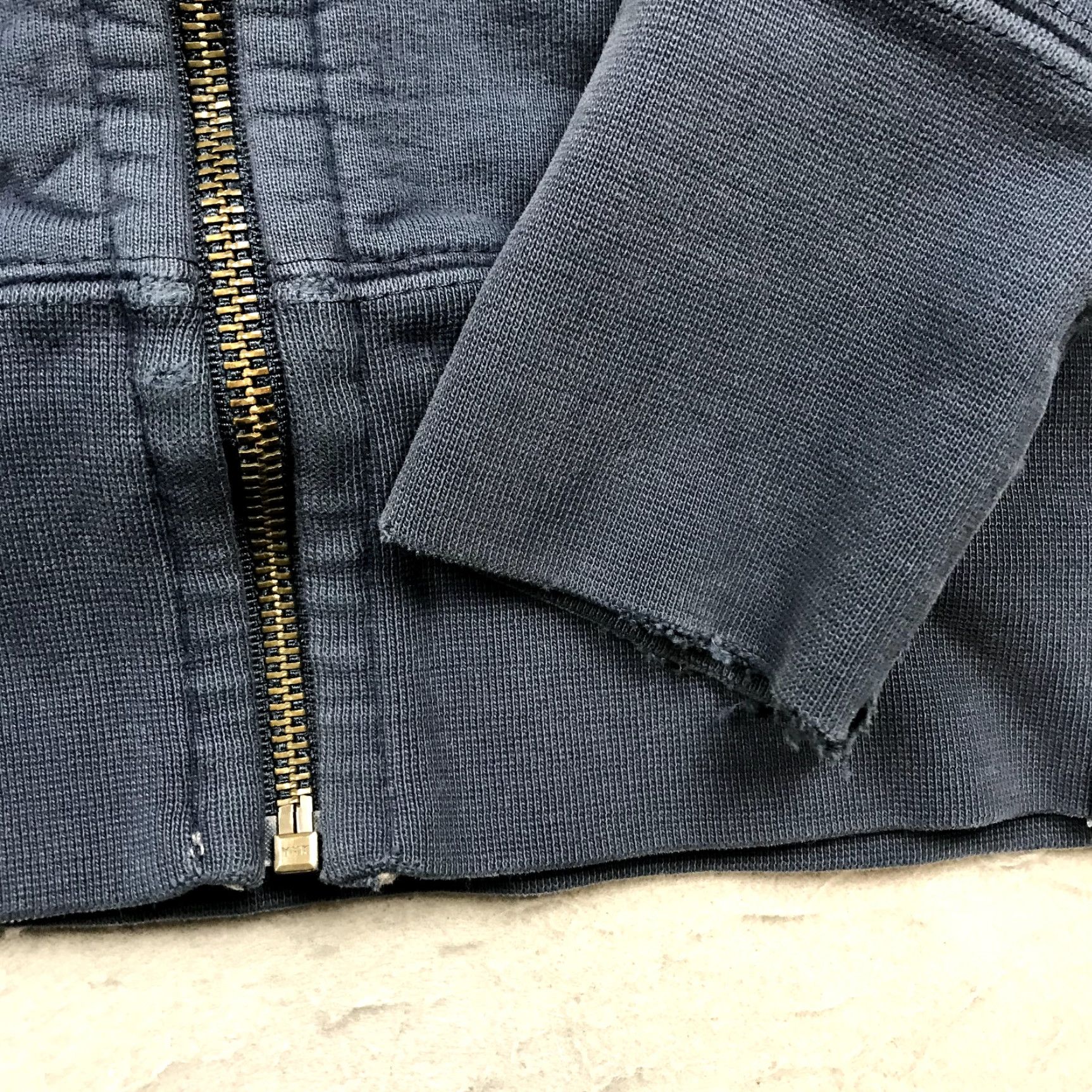 Vintage American Giant Hoodie Womens Medium Blue Sweatshirt Full Zip Heavy Cotton USA Size M / US 6-8 / IT 42-44 - 4 Thumbnail