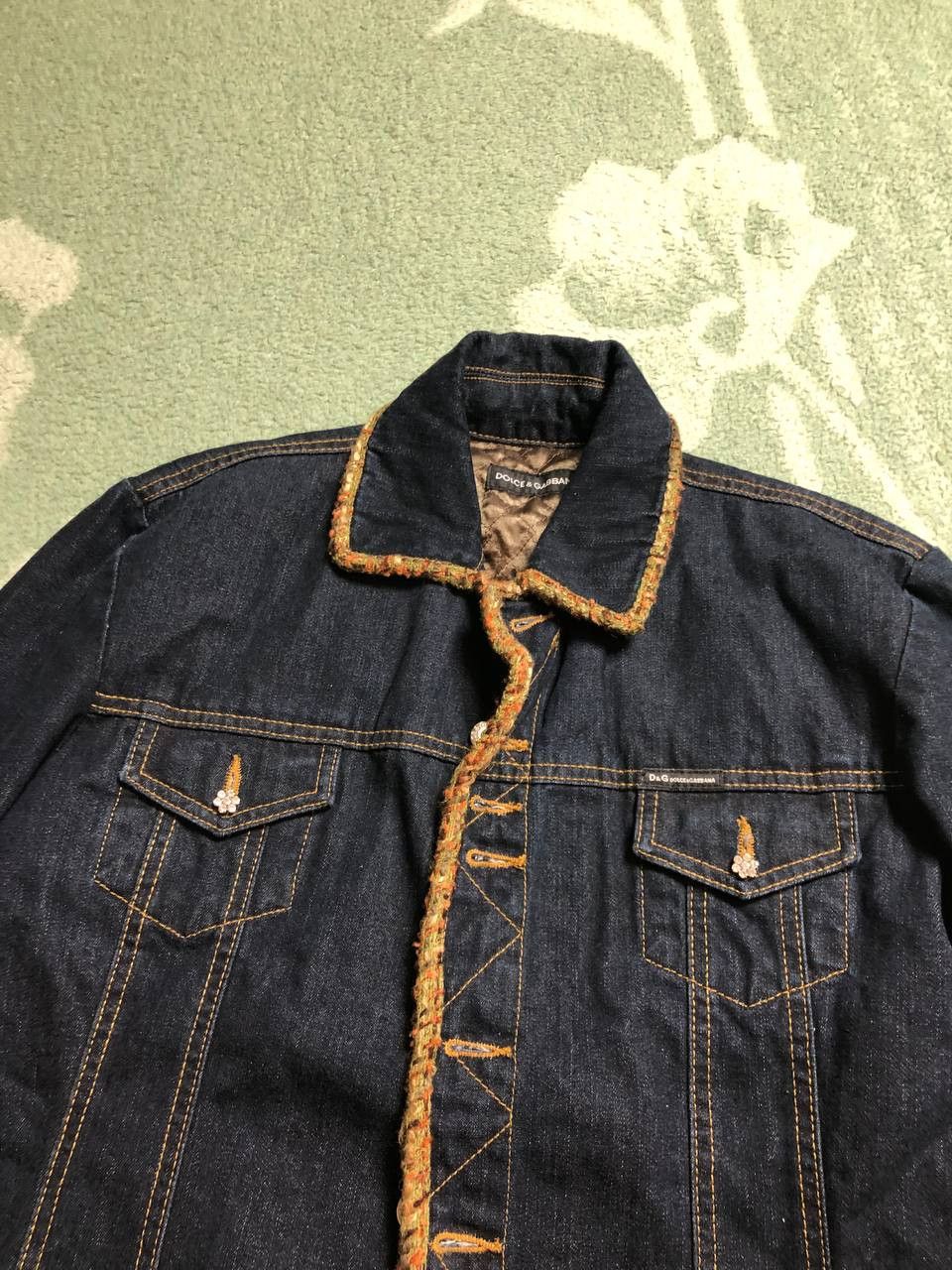 Dolce & Gabbana Dolce and Gabbana Vintage Denim Jacket Size L / US 10 / IT 46 - 8 Thumbnail