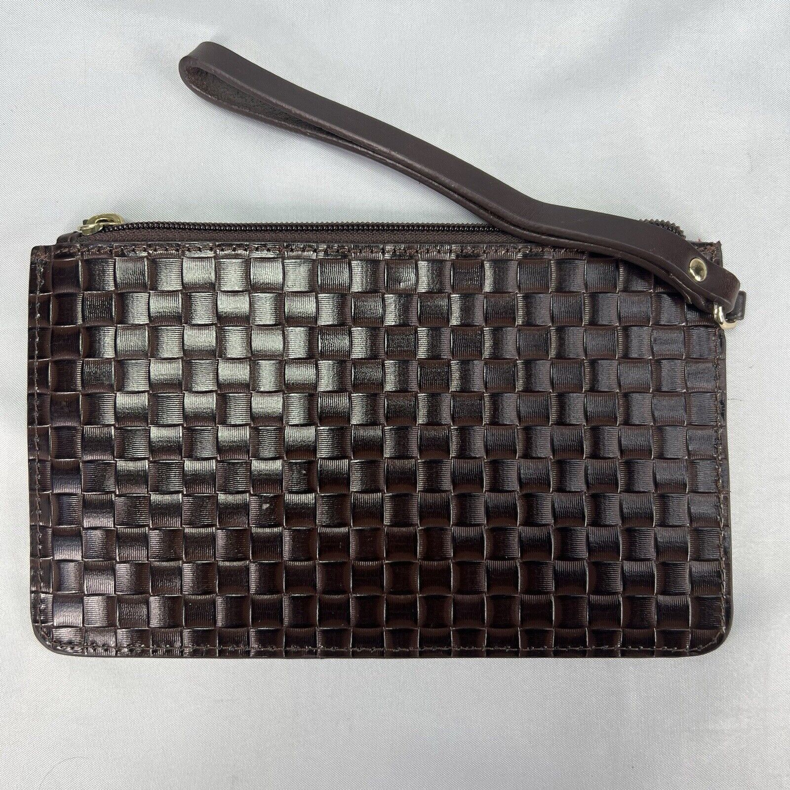 Dooney & Bourke Dooney & Bourke Brown Woven Flat Leather Wristlet Wallet Size ONE SIZE - 3 Thumbnail