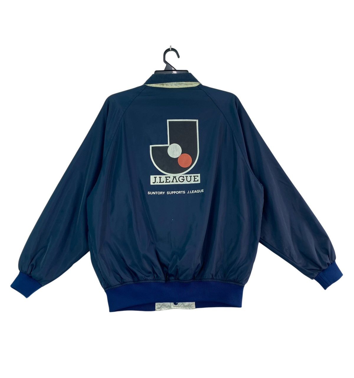 Vintage Vtg 90s J.League japan reversible varsity jacket Size US M / EU 48-50 / 2 - 3 Thumbnail