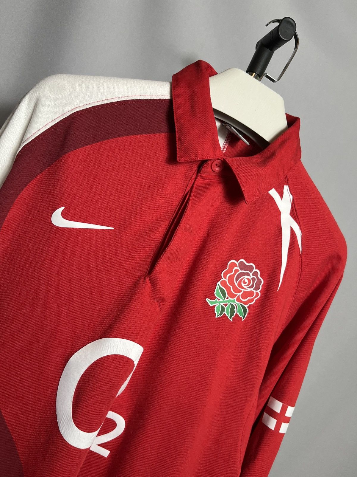 Nike England 2007-2009 Nike Rugby Shirt Jersey Mens Long Sleeve Size US XL / EU 56 / 4 - 2 Thumbnail