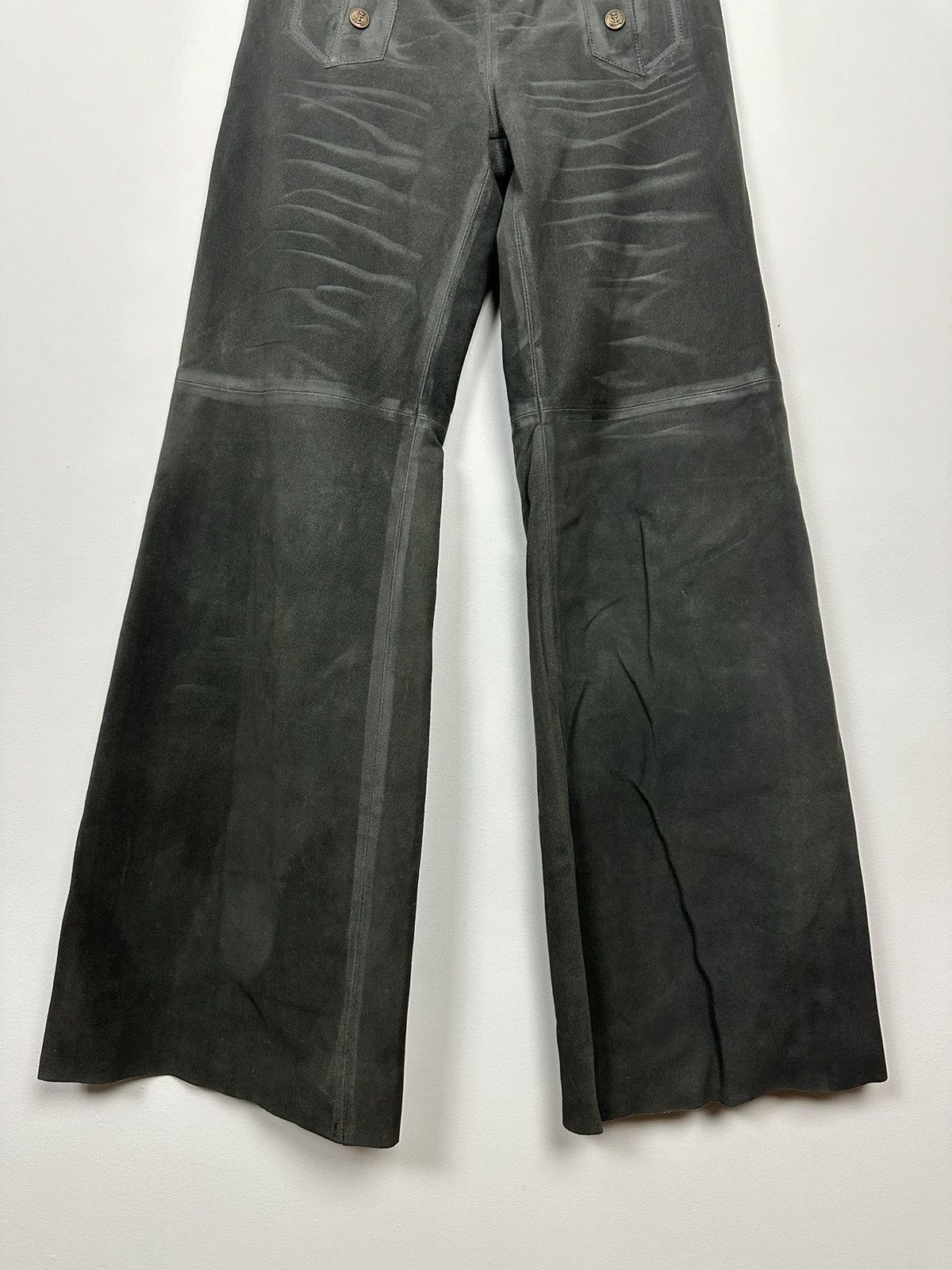 Jean Paul Gaultier JPG Jeans Corset Laced Cowboy Leather Pants Size US 28 / EU 44 - 3 Thumbnail
