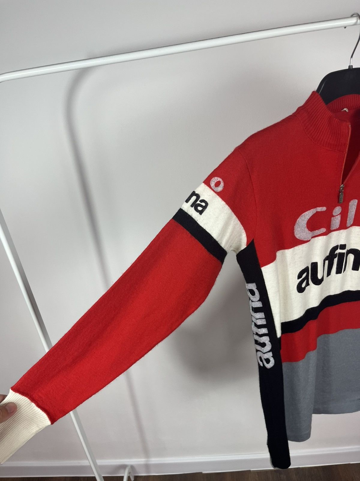 Other Vintage Cilo Aufina Cycling Jersey by SMS Santini Italy Size US M / EU 48-50 / 2 - 9 Thumbnail