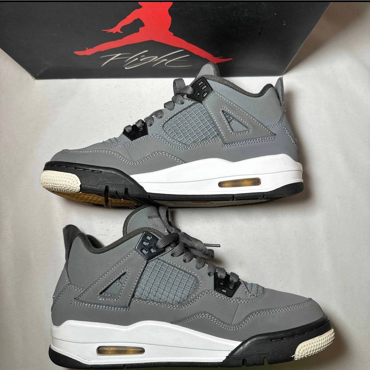 Jordan Brand × Nike Size 6 Nike Air Jordan 4 Retro GS Cool Grey 2019 Men's Shoes Size US 6 / EU 39 - 3 Thumbnail