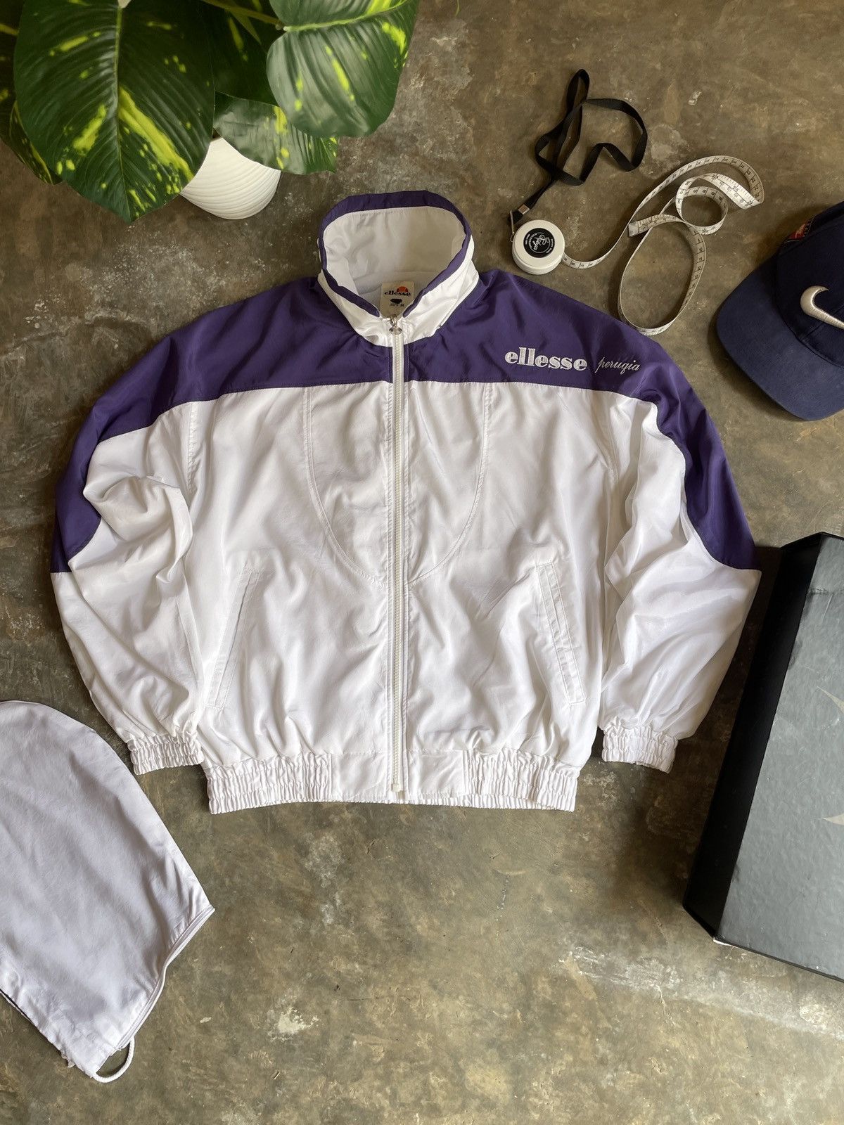 Ellesse × Vintage ELLESSE Vintage 90s Zipped Tracksuit top jacket rare y2k Size M / US 6-8 / IT 42-44 - 4 Thumbnail