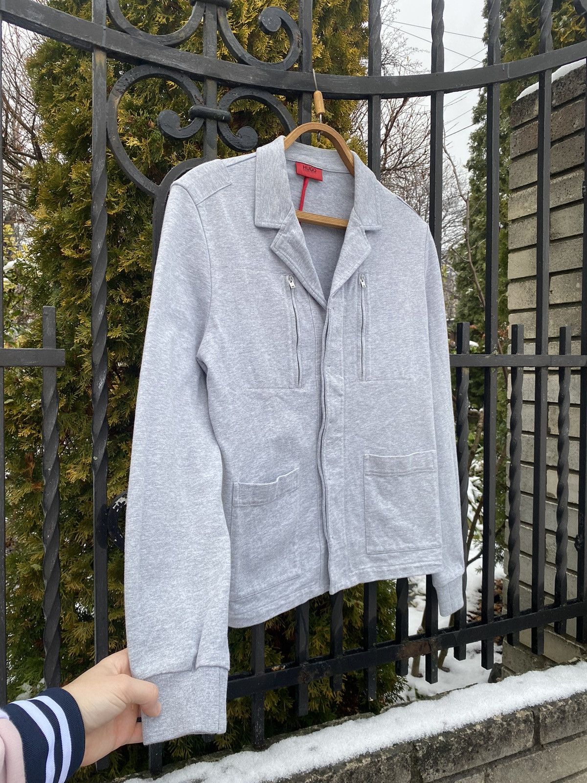Hugo Boss × Vintage Vintage Hugo Boss Grey Jacket Women Size M / US 6-8 / IT 42-44 - 4 Thumbnail