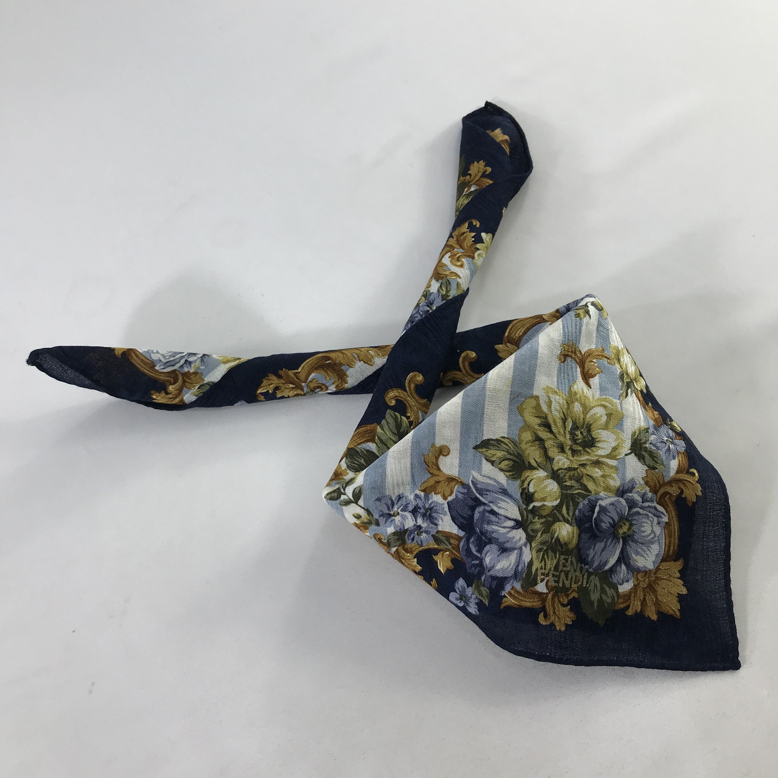 Vintage Vintage Fendi Bandana / Handkerchief / Neckerchief - S1032 Size ONE SIZE - 4 Thumbnail