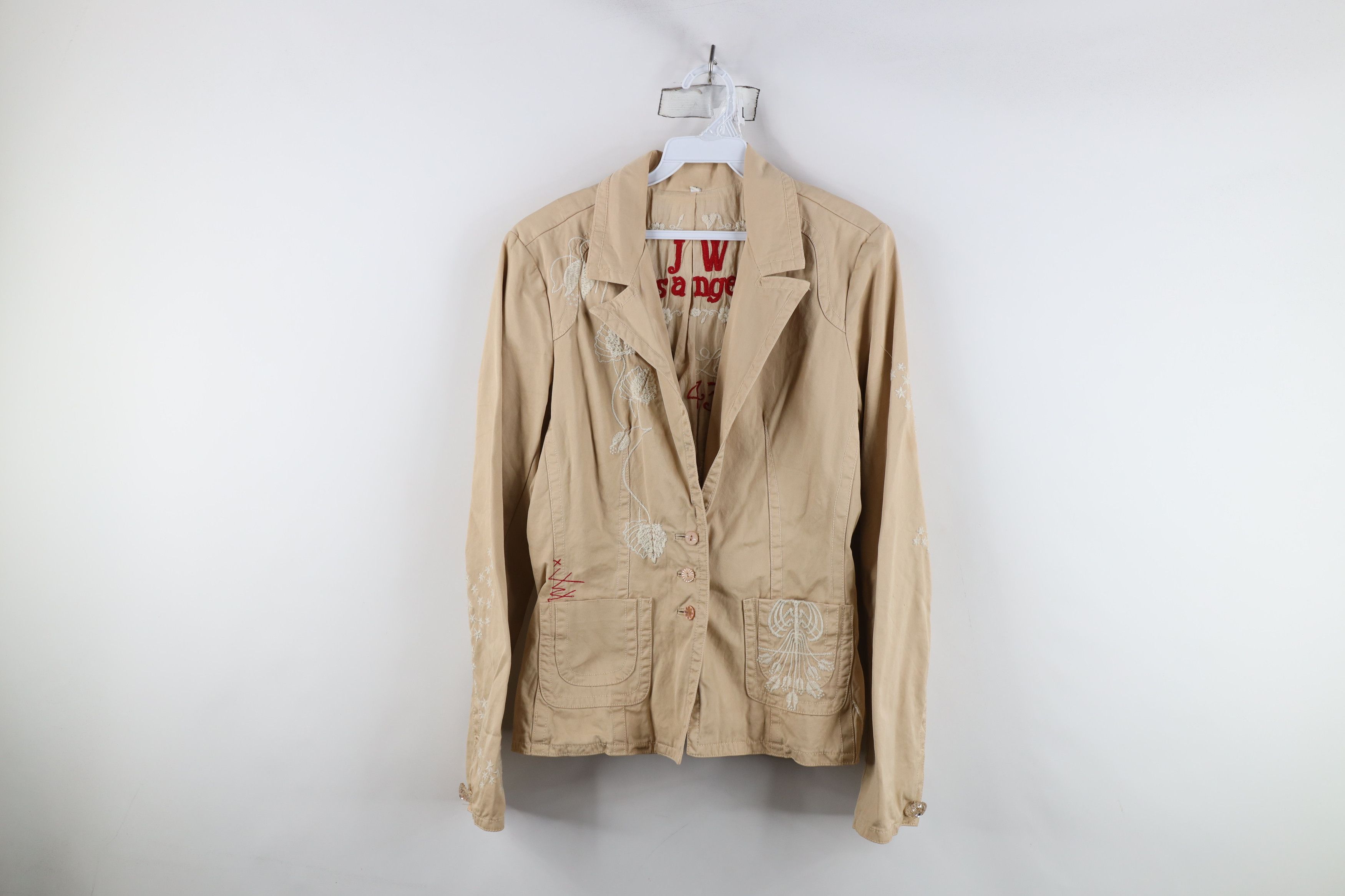 Johnny Was × Vintage Johnny Was Los Angeles Flower Blazer Jacket Beige Size M / US 6-8 / IT 42-44 - 1 Thumbnail