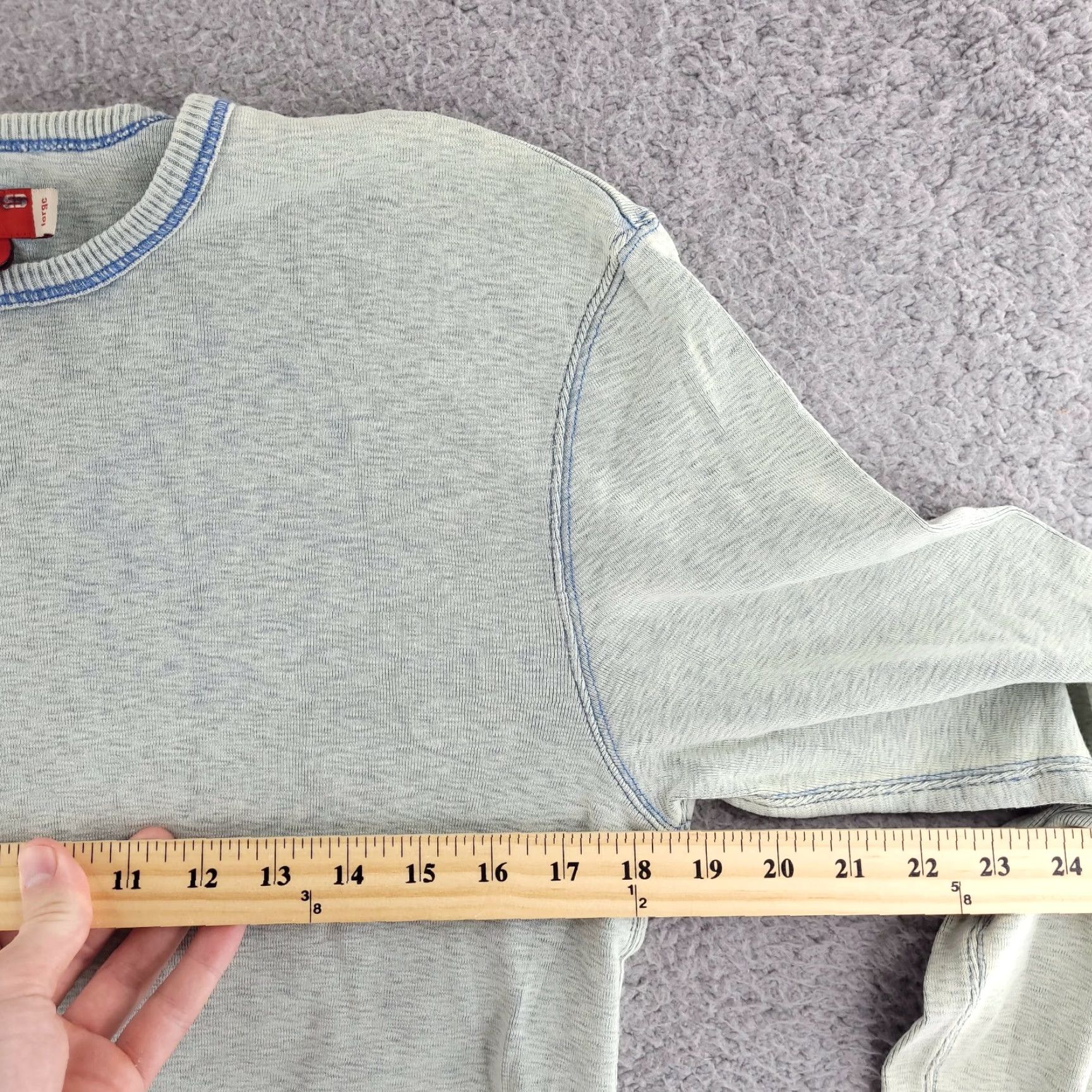 Guess GUESS Sweater Shirt Mens Large Slim Fit Crew Neck Green Pullover Vintage? No (Green) Size US L / EU 52-54 / 3 - 5 Thumbnail