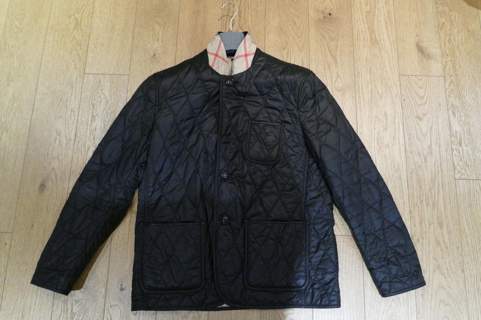 image of Burberry Puffer Jacket in Black, Men's (Size 2XL)