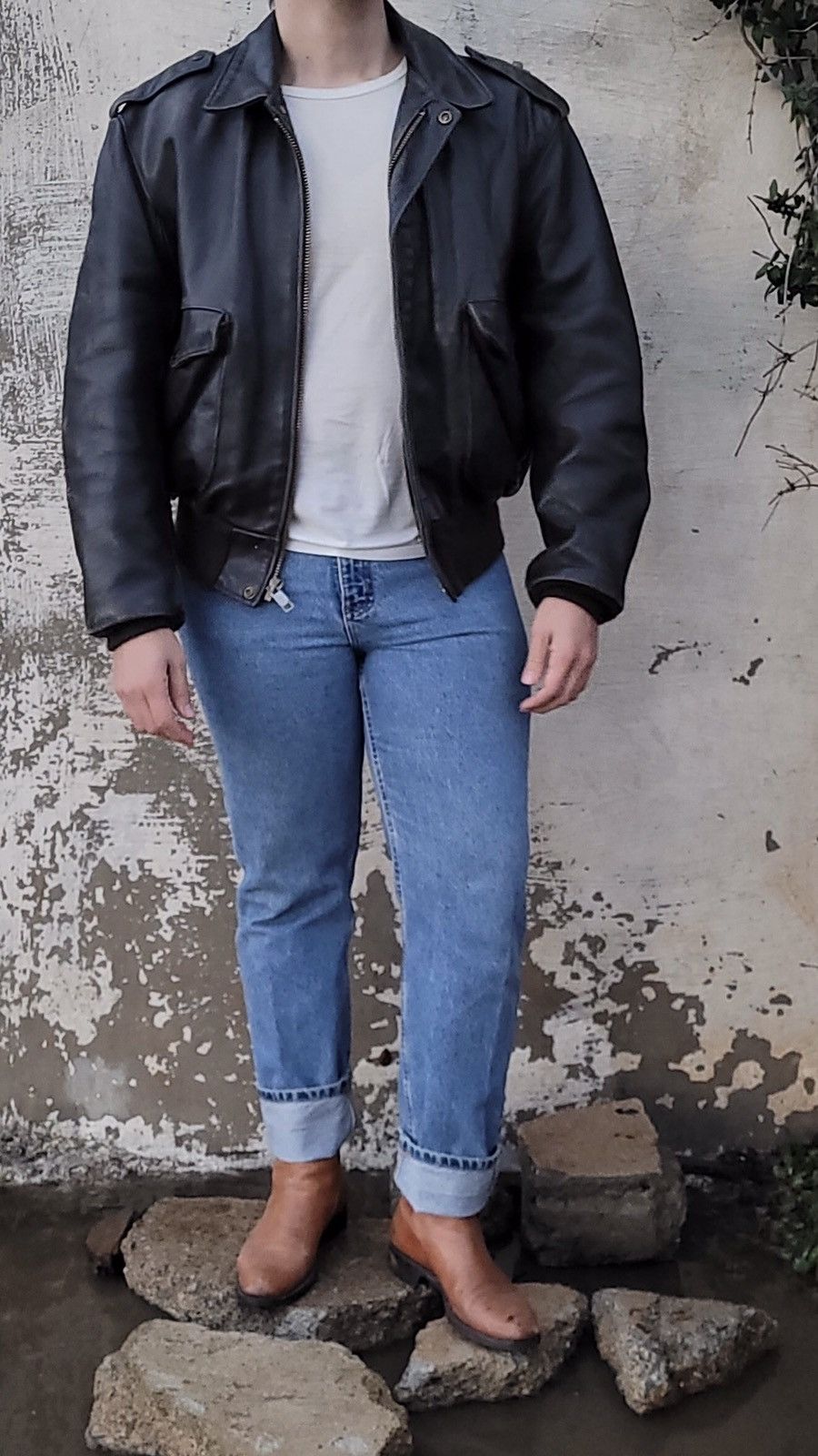 Schott SCHOTT MADE IN USA A2 FLIGHT JACKET Size US L / EU 52-54 / 3 - 3 Thumbnail