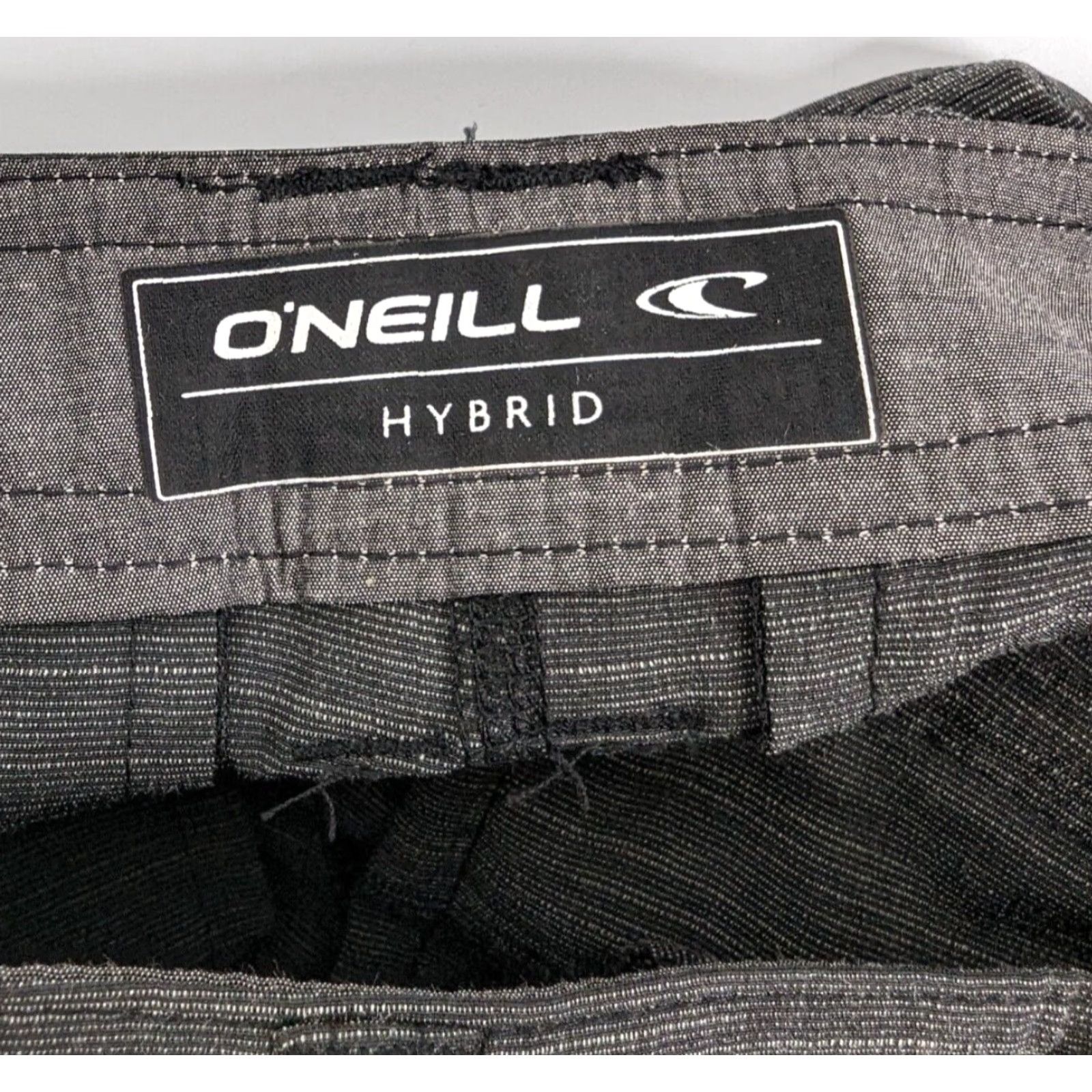 O'Neill NWT O'NEILL Hybrid Grey Board Shorts Swim Logged Slub Hyperdry Size 26 Stretch Size US 26 / EU 42 - 7 Thumbnail