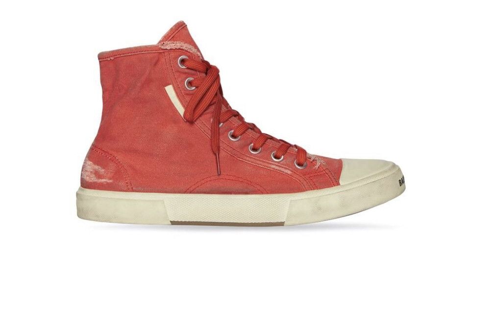 Balenciaga Balenciaga Paris High Top Red Size US 13 / EU 46 - 2 Thumbnail