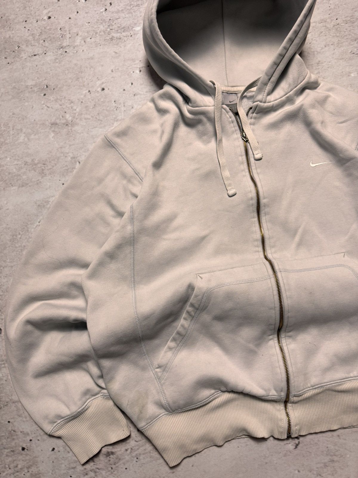Nike × Vintage NIKE VINTAGE BASIC LOGO OVERSIZE BOXY ZIP HOODIE Size US L / EU 52-54 / 3 - 2 Thumbnail