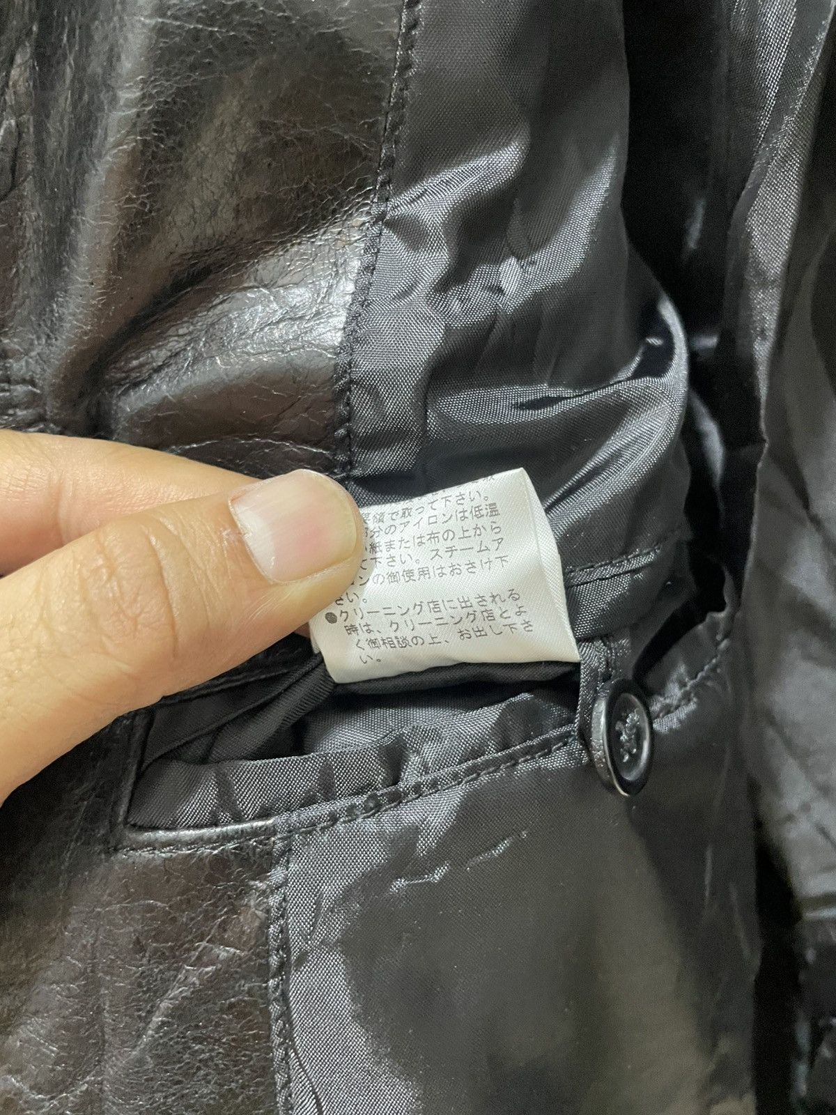 14th Addiction 2000s A.S.M Japanese Brand Gas Mask Leather Jacket (Buffalo) Size US M / EU 48-50 / 2 - 21 Thumbnail