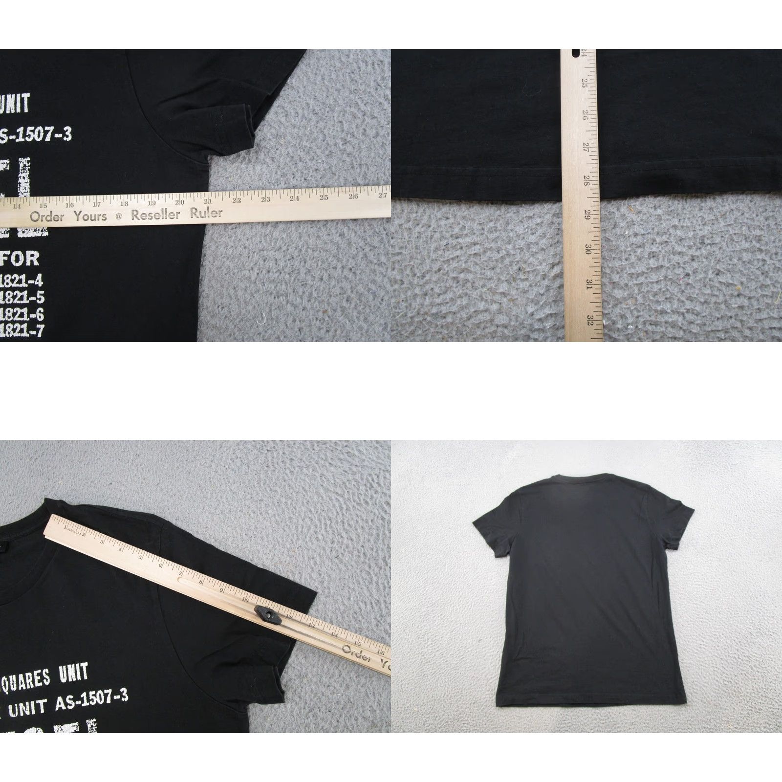 Diesel Diesel Mens T-Shirt Black XL Crew Neck Graphic Spell Out Unit Read Vintage No Size US XL / EU 56 / 4 - 8 Thumbnail
