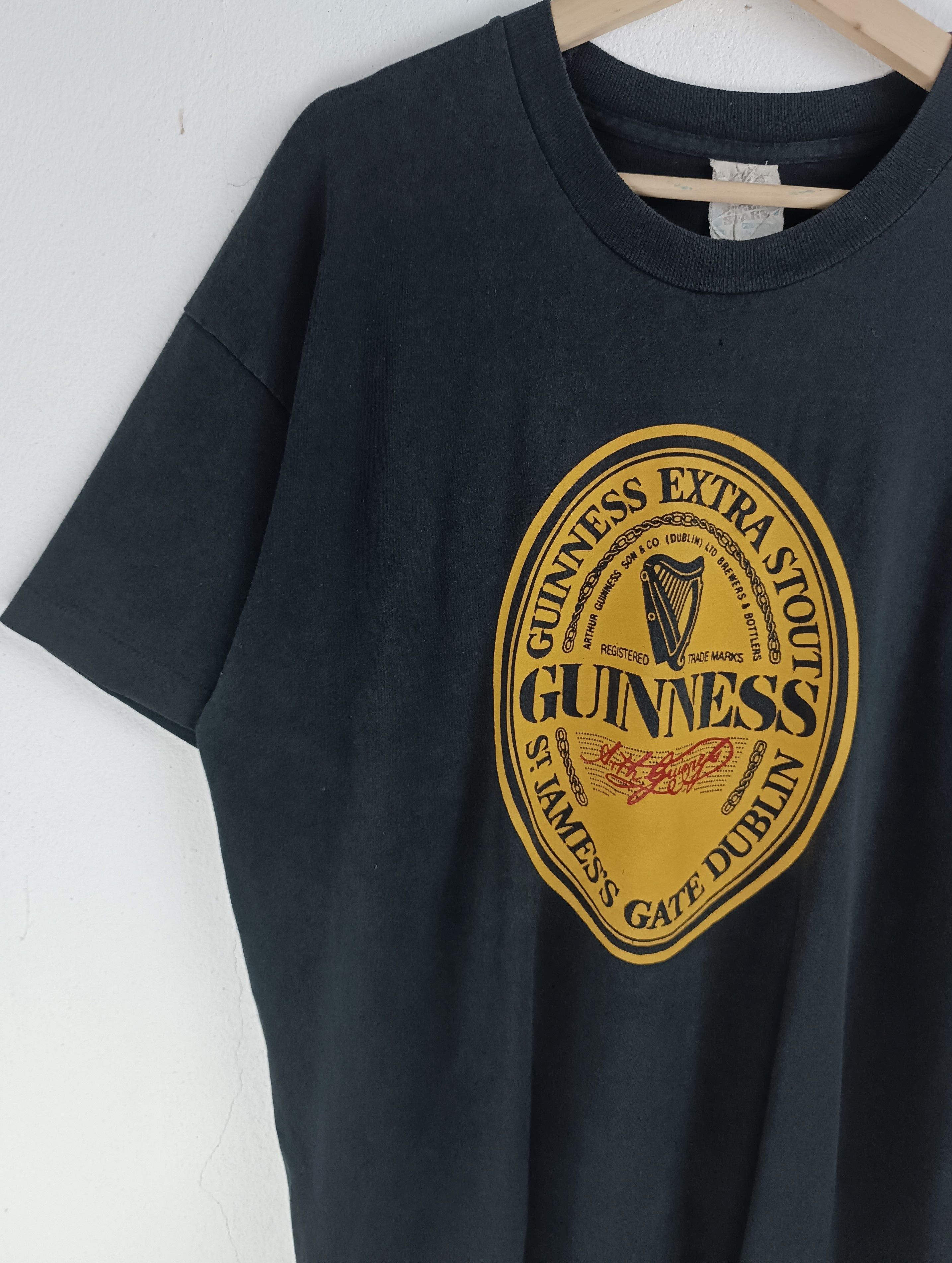 Other VINTAGE 80'S FADED GUINNESS STOUT VERY RARE TEE heineken Size US XL / EU 56 / 4 - 6 Thumbnail
