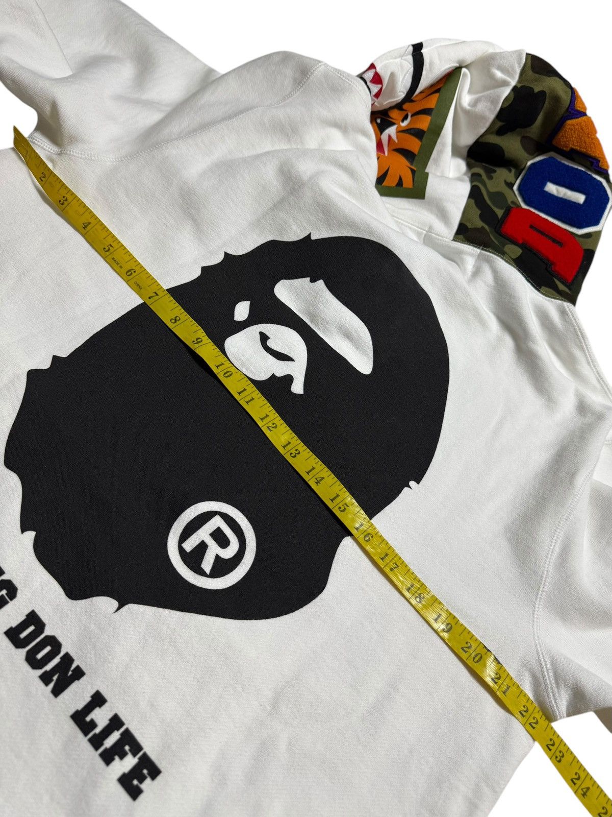 Bape BAPE Big sean Shark Full Zip Hoodie White Size US L / EU 52-54 / 3 - 6 Thumbnail