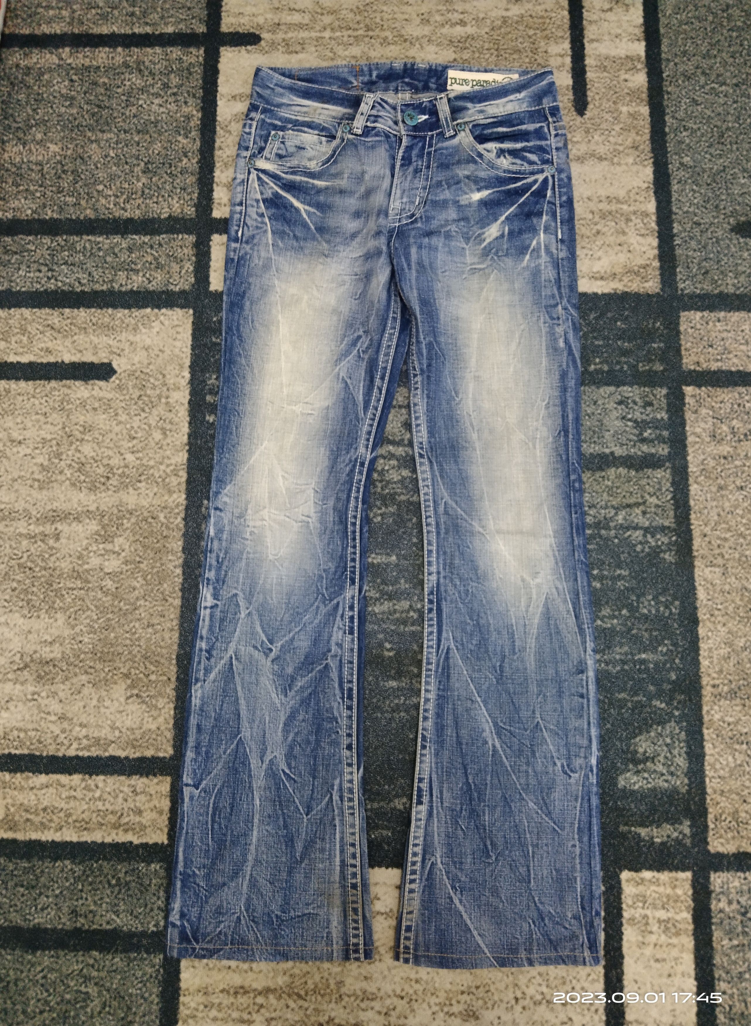 Japanese Brand FLARE SICK PURE PERADISE DENIM PANTS Size US 29 - 2 Thumbnail