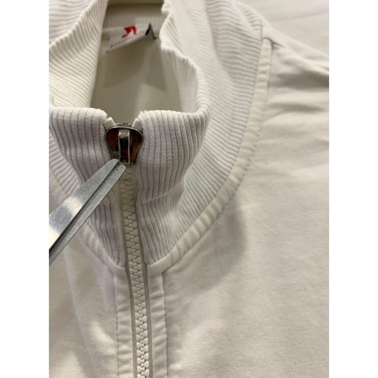 Vintage Bikkembergs Zip-Up Track Jacket Men’s M White Full Zip Ribbed Collar Sports Vintage? Size US M / EU 48-50 / 2 - 6 Thumbnail