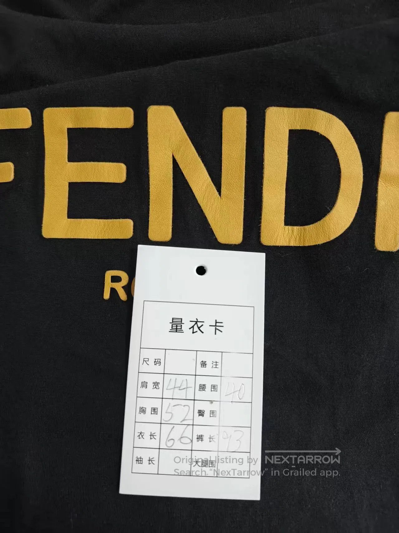 Fendi Fendi Logo Short Sleeve T. Size US M / EU 48-50 / 2 - 5 Thumbnail