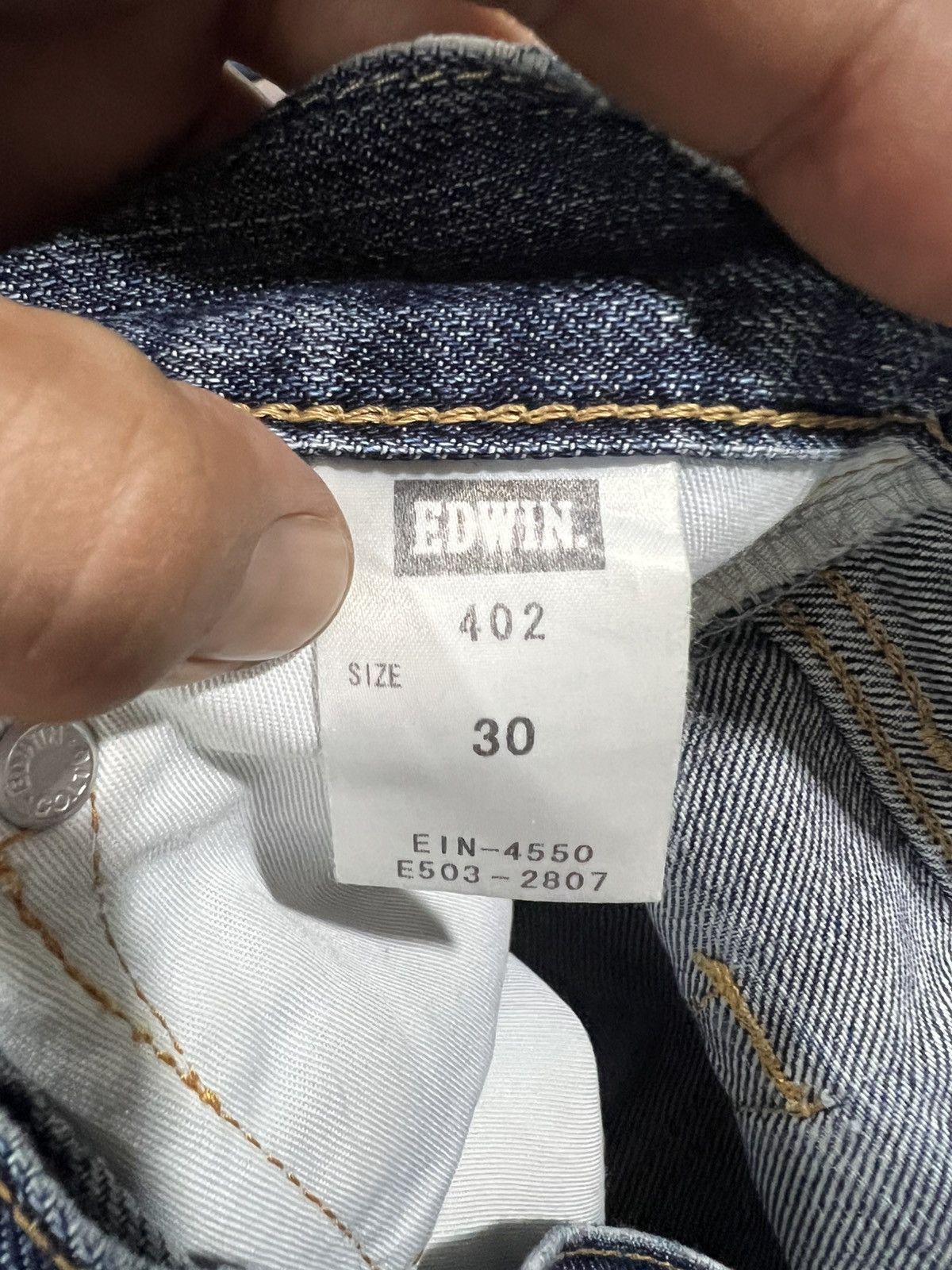 Edwin 🔥Vintage Edwin 402 Distressed Denim Size US 32 / EU 48 - 18 Thumbnail