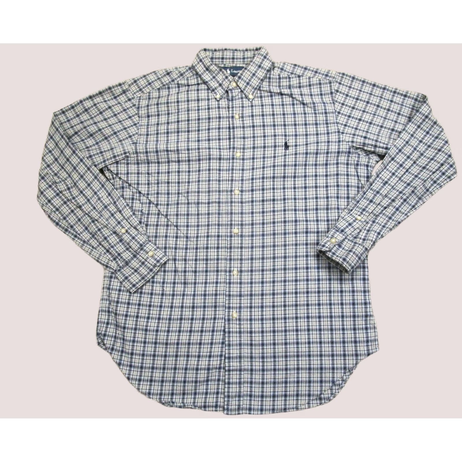 Ralph Lauren Ralph Lauren Shirt Men Medium Blue Plaid Flannel Button Down Long Sleeve Twill Size US M / EU 48-50 / 2 - 1 Thumbnail