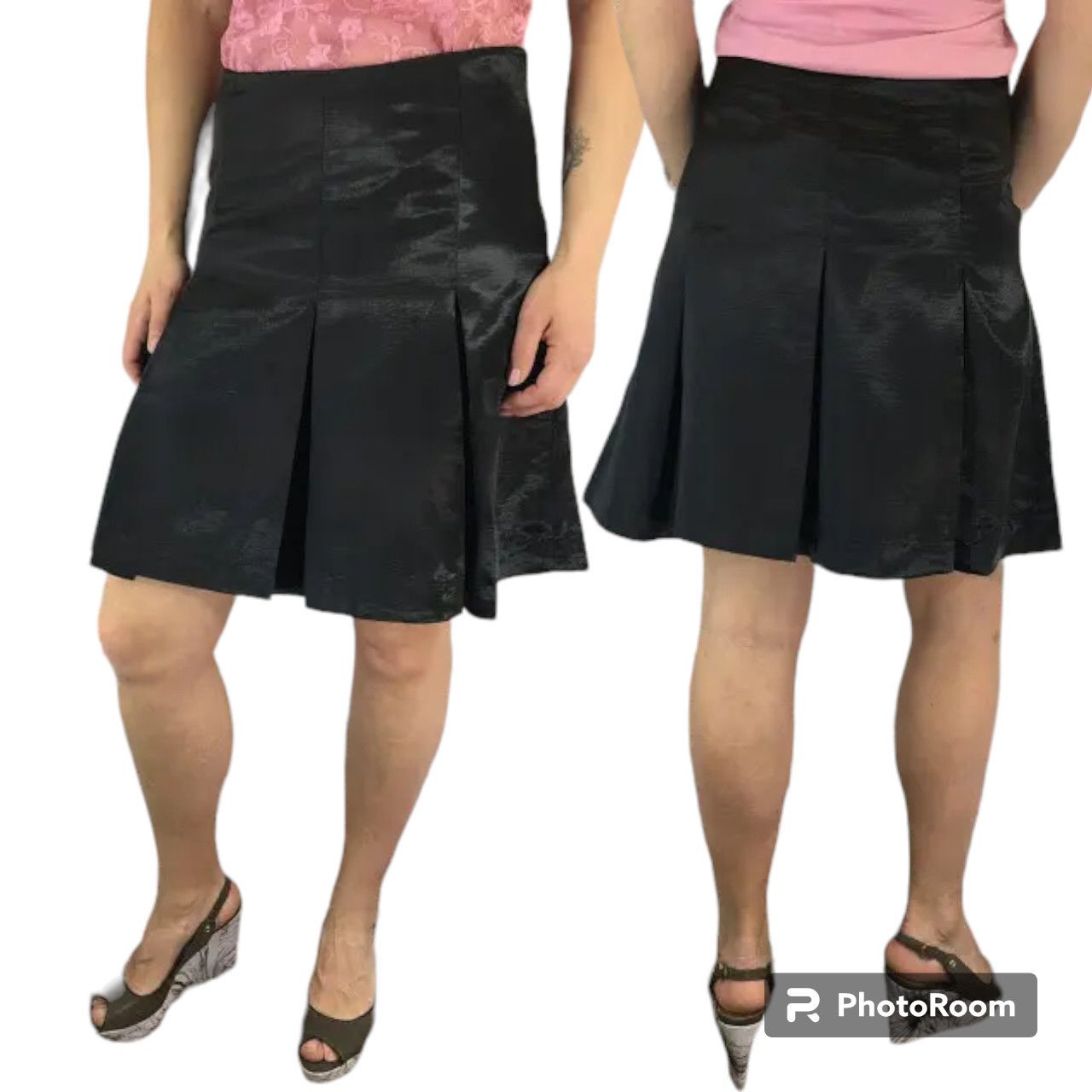Cop Copine Cop Copine Black Pleated Skirt sz M waist 15" Size 30" / US 8 / IT 44 - 7 Thumbnail