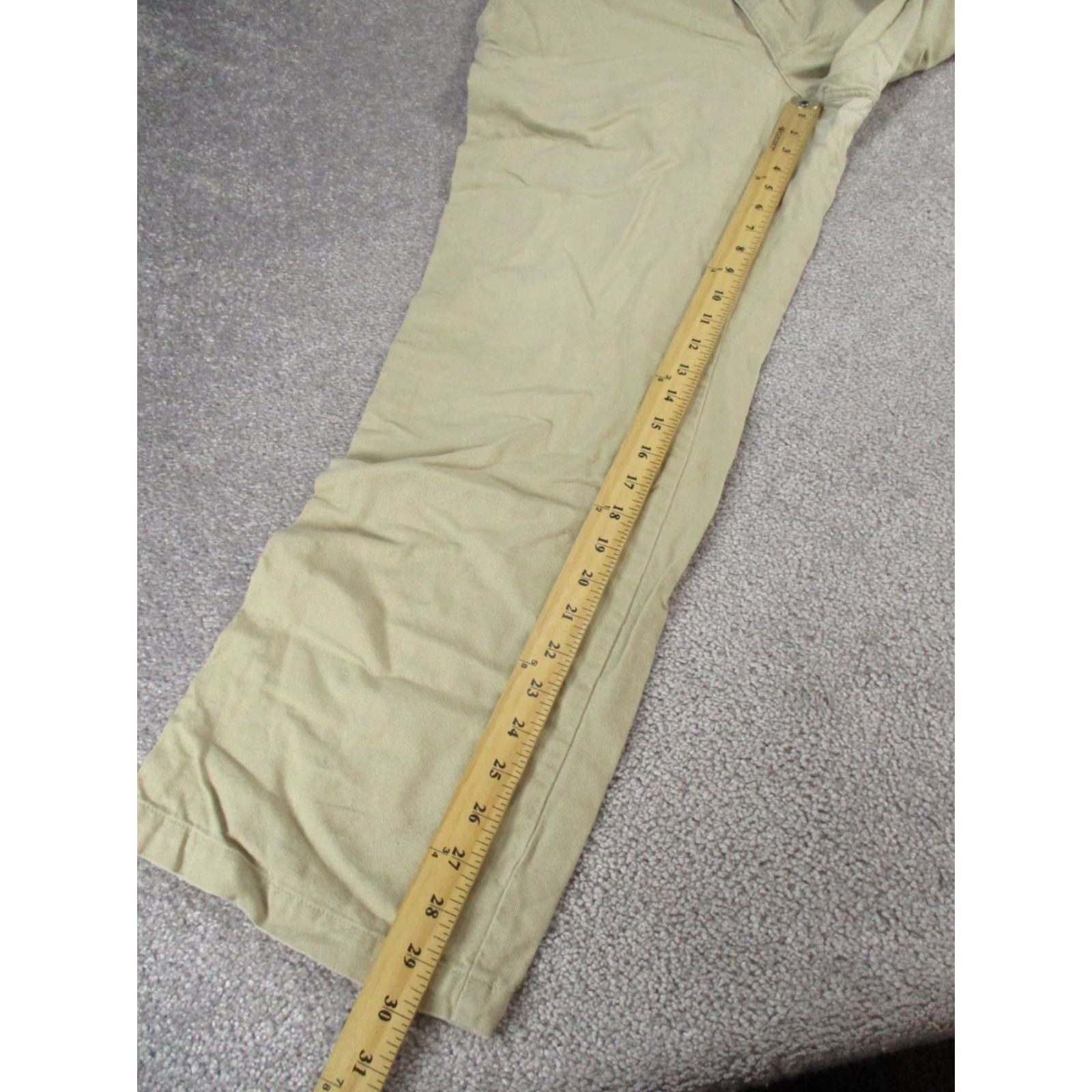Patagonia VINTAGE Patagonia Duck Pants Mens 35 Beige Organic Cotton Canvas Chino Flat Front 30 In Inseam Men Beige Logo Nature Preppy Mens Size US 35 - 5 Thumbnail