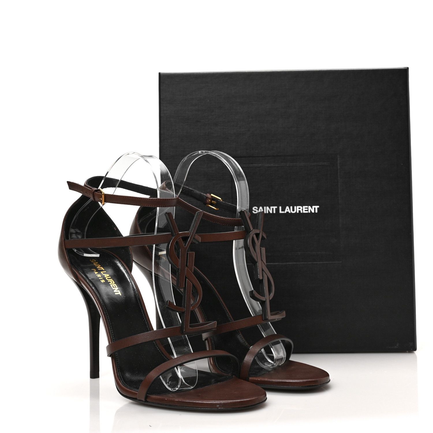 Saint Laurent Paris o1b1hav110724 Sandals in Brown Size US 4 / IT 34 - 4 Thumbnail