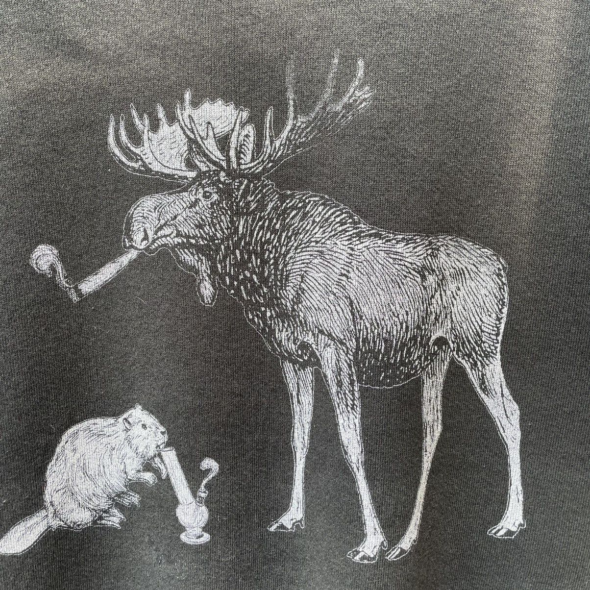 Habitat 🔥Vintage Jerzees Retro Animal Deer Mouse Jumper Sweatshirts Size US M / EU 48-50 / 2 - 6 Thumbnail