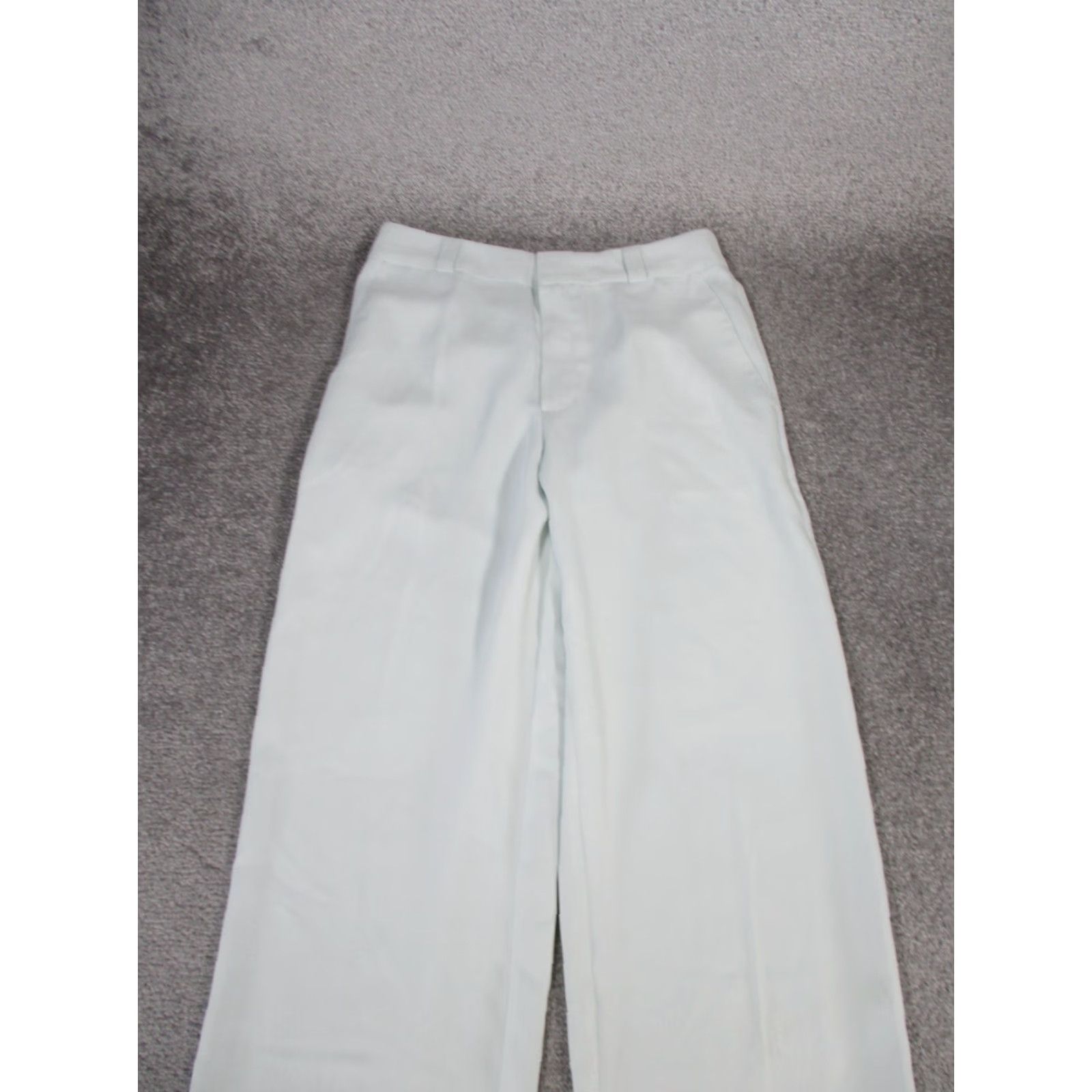 Vintage COLLUSION Unisex Pants 28" Blue Dress Pants Slim Straight Flat Front Polyester Primary Blue 28 Unisex Adults Mens Womens Size 28" / US 6 / IT 42 - 6 Thumbnail