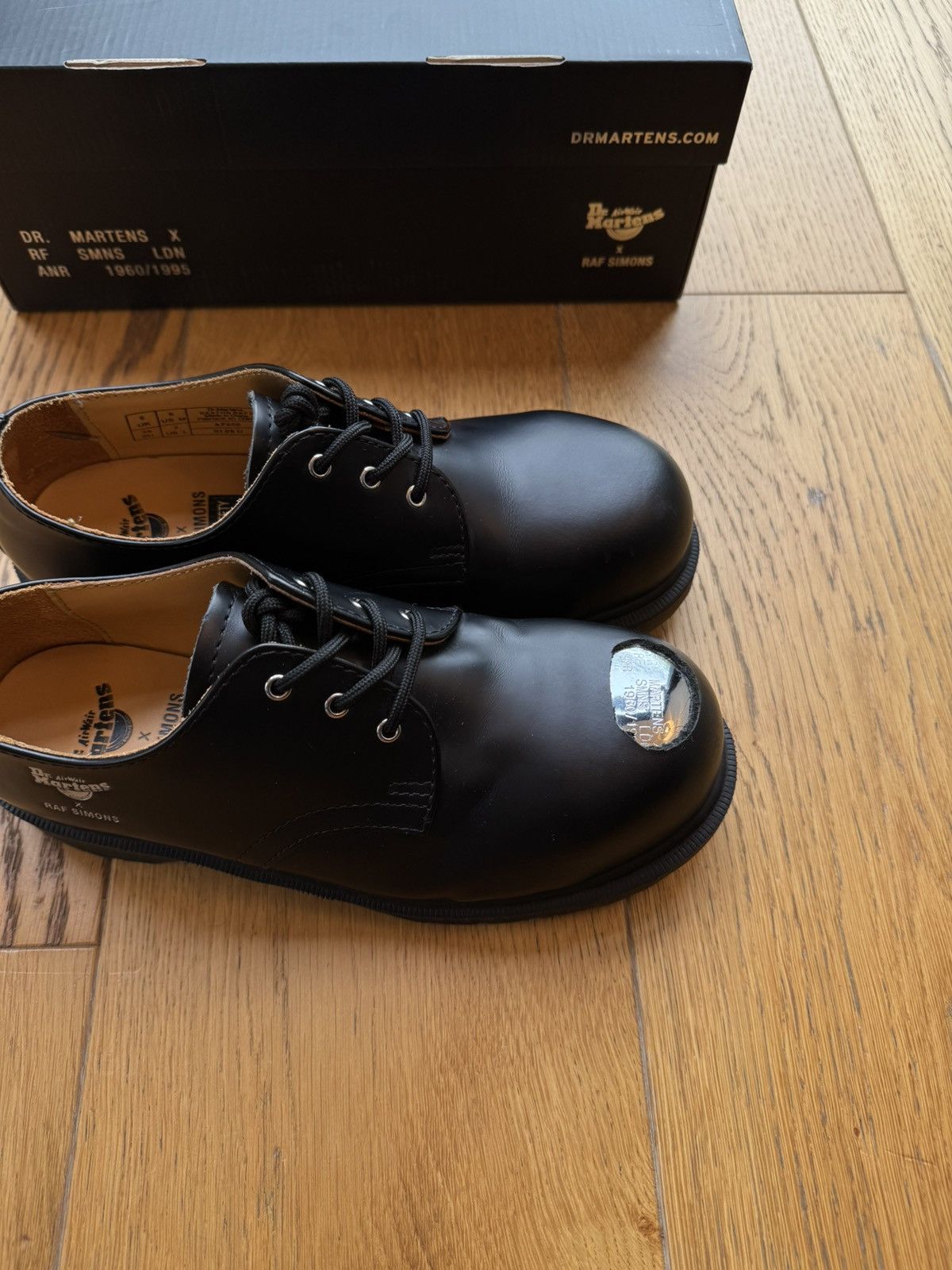 Raf Simons Raf Simons Dr Martens Asymmetric cut out steel toe derby Size US 7 / IT 37 - 2 Thumbnail