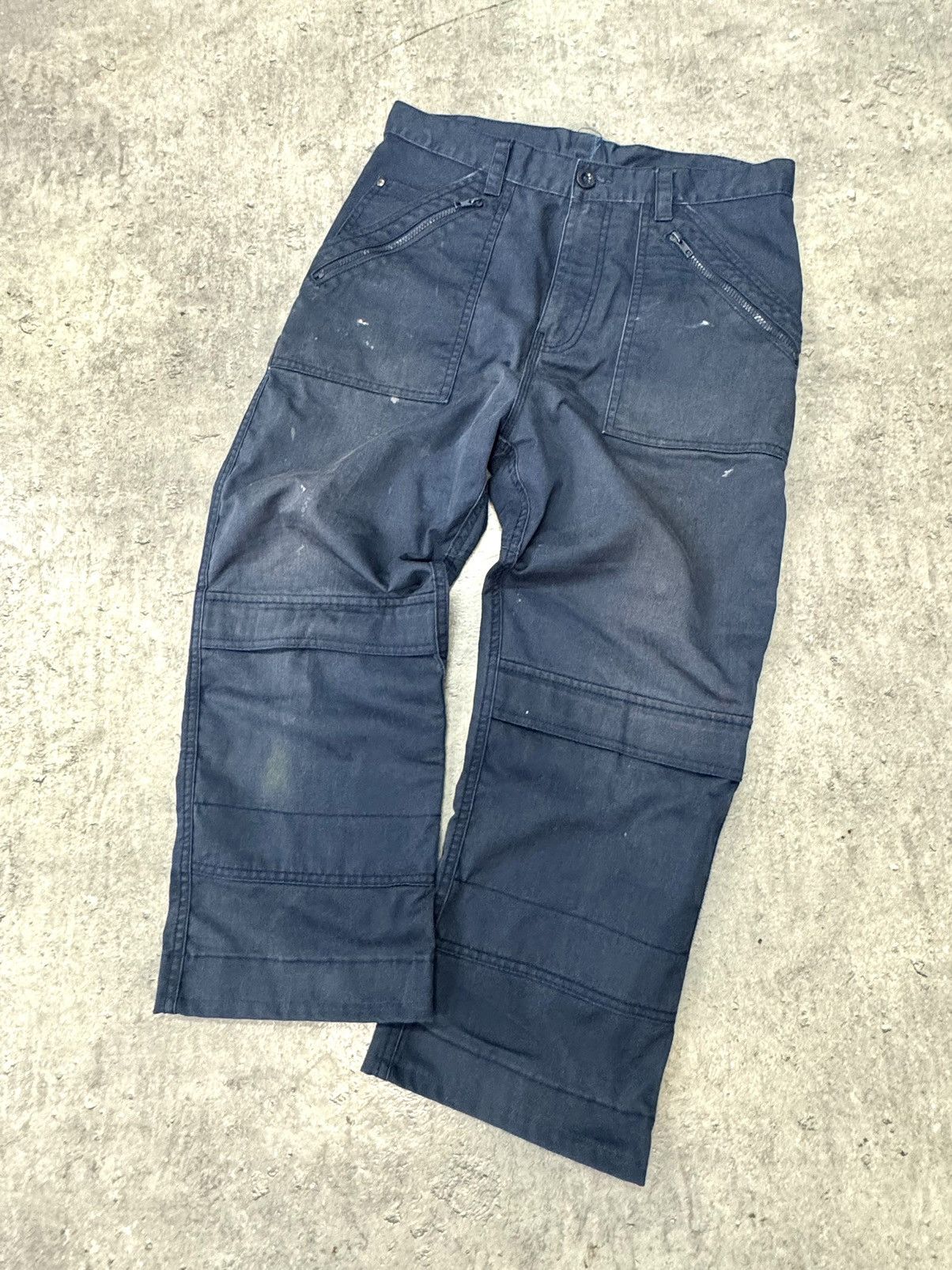Japanese Brand ᶠᵃⁿᶜʸᵍᵘʸ Cropped Cargo Pants Workwear Bondage Vintage Pants Size US 32 / EU 48 - 1 Thumbnail