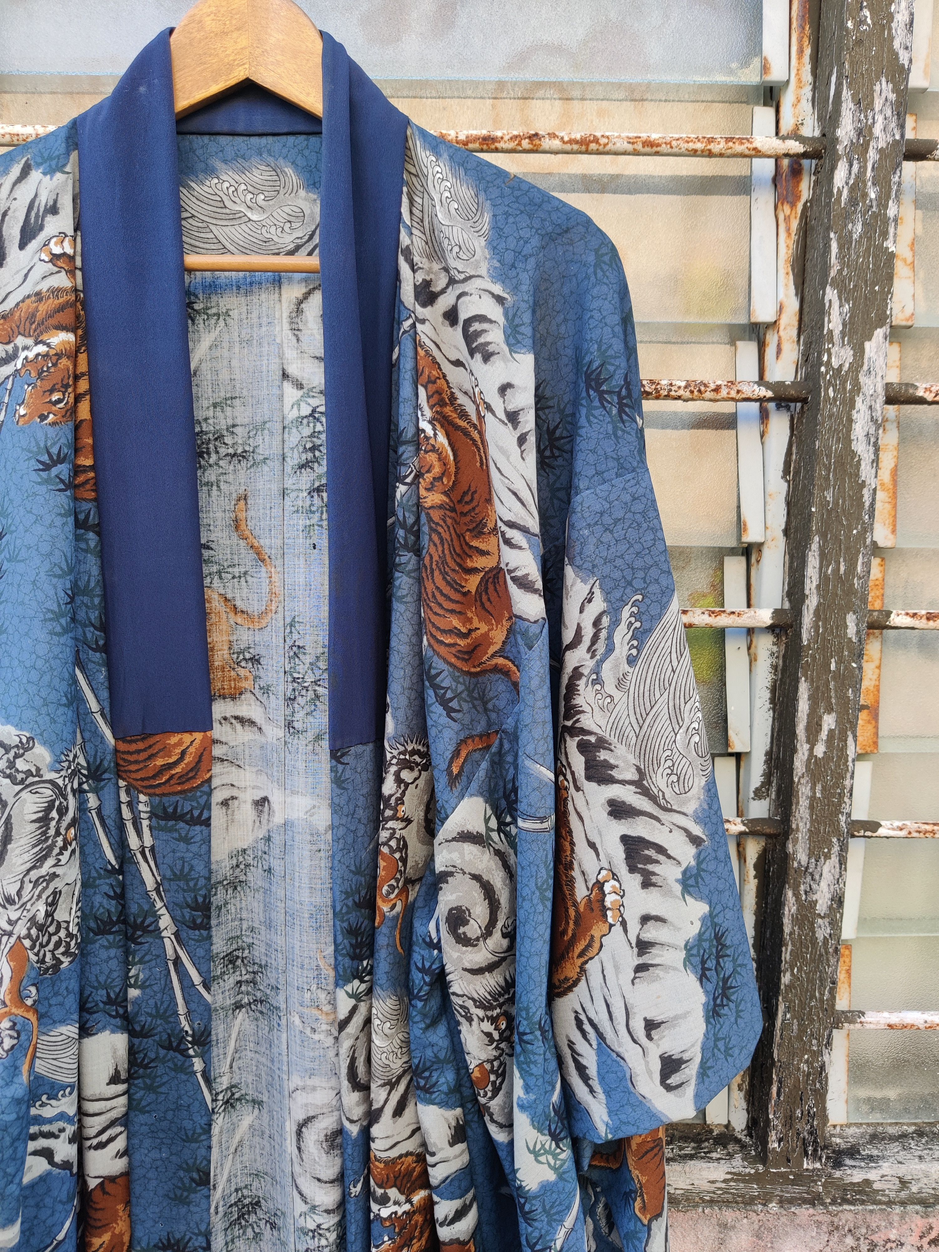 Japanese Brand 🔥Offer Me🔥 Vintage Japanese Tiger OVP Kimono Jacket Size US XL / EU 56 / 4 - 4 Thumbnail