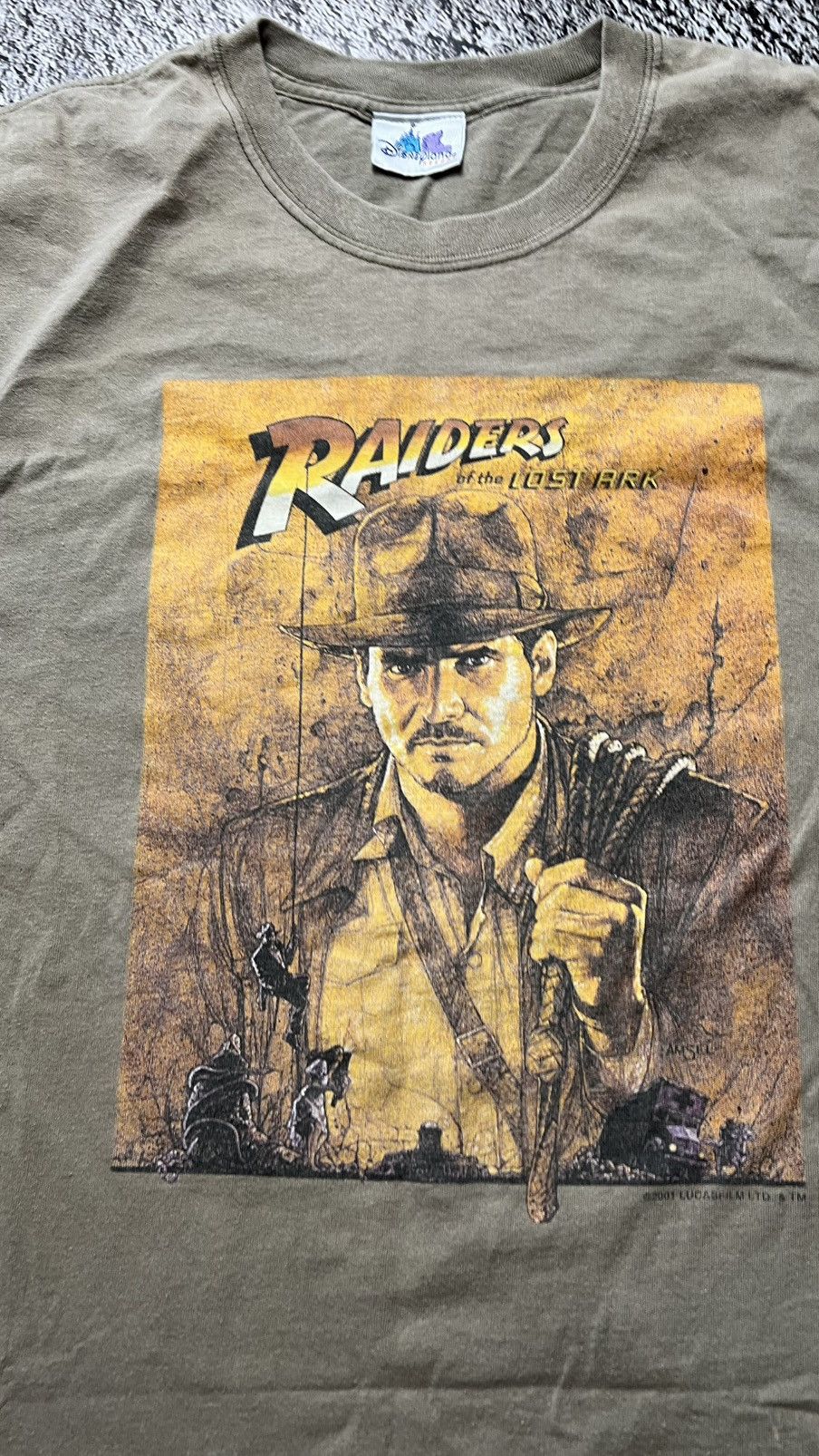 Disney 2001 Indiana Jones raiders of the lost ark lucasfilm tee Size US XL / EU 56 / 4 - 3 Thumbnail