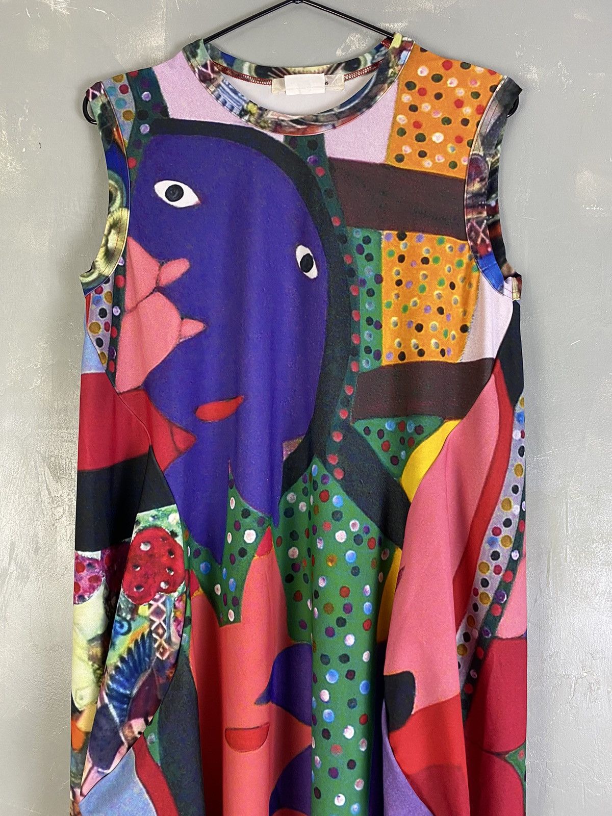 Comme des Garcons CDG SS18 “Artwork by Serge Vollin” Printed Dress Size S / US 4 / IT 40 - 3 Thumbnail