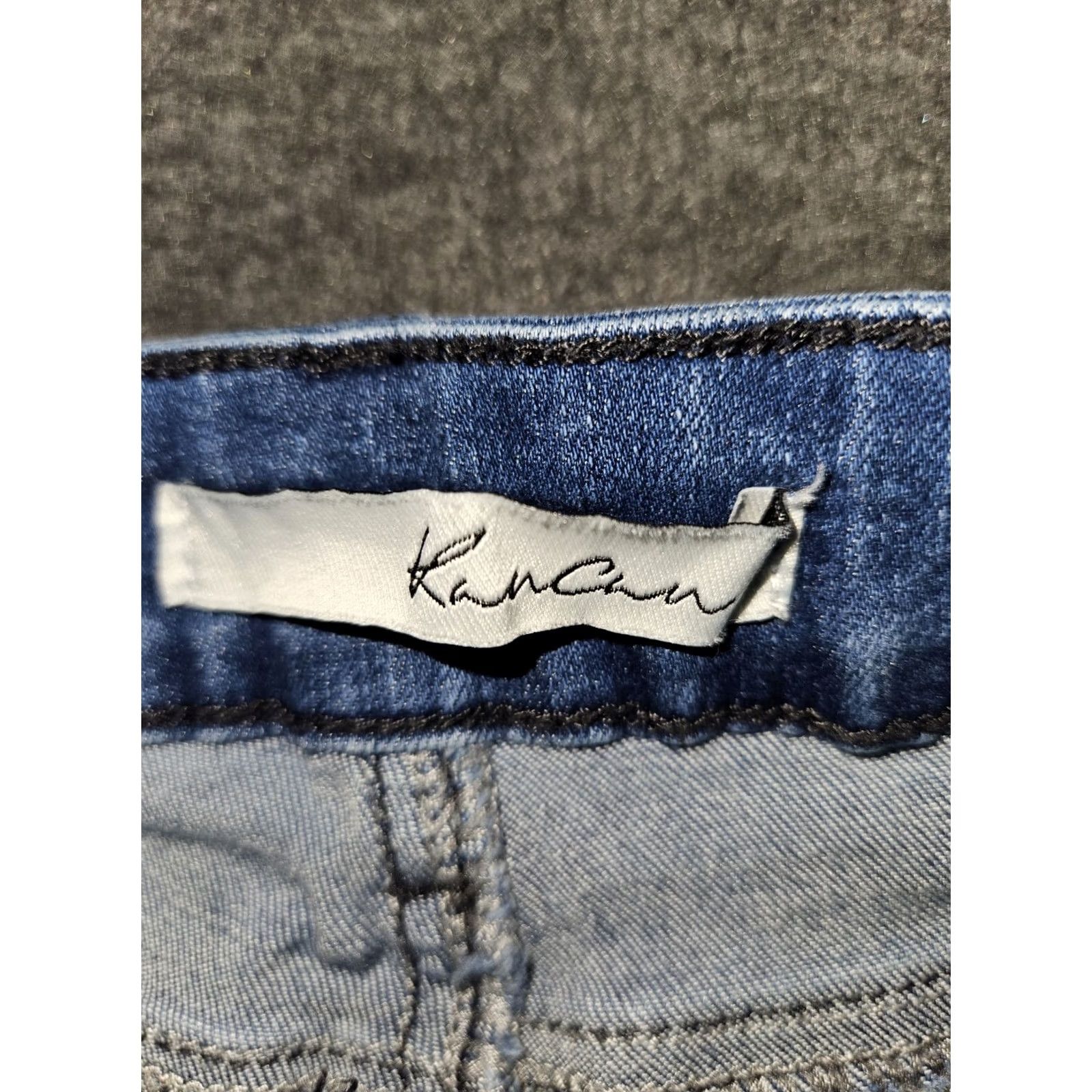 Vintage KanCan Skinny Jeans Juniors 9/28 Blue Denim Stretch Casual Preppy City Size 30" / US 8 / IT 44 - 2 Thumbnail