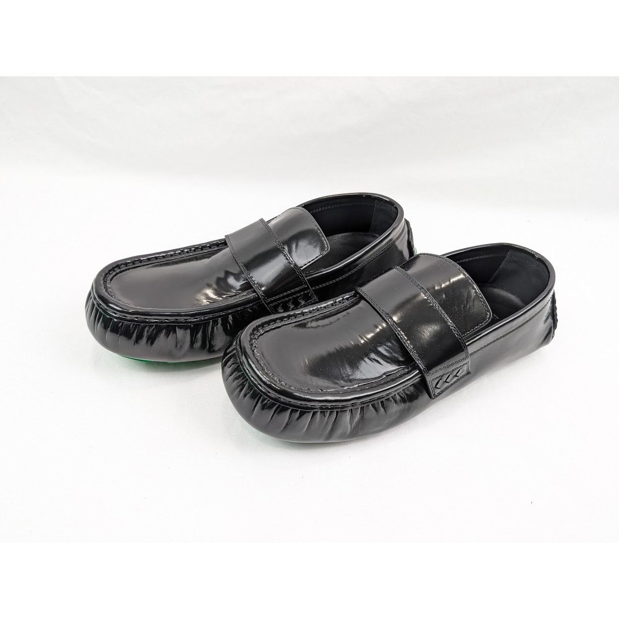 Bottega Veneta o1rshd1 Q:2 / Latex Lux Ride Loafers in Black-Parakeet Size US 8 / EU 41 - 19 Thumbnail