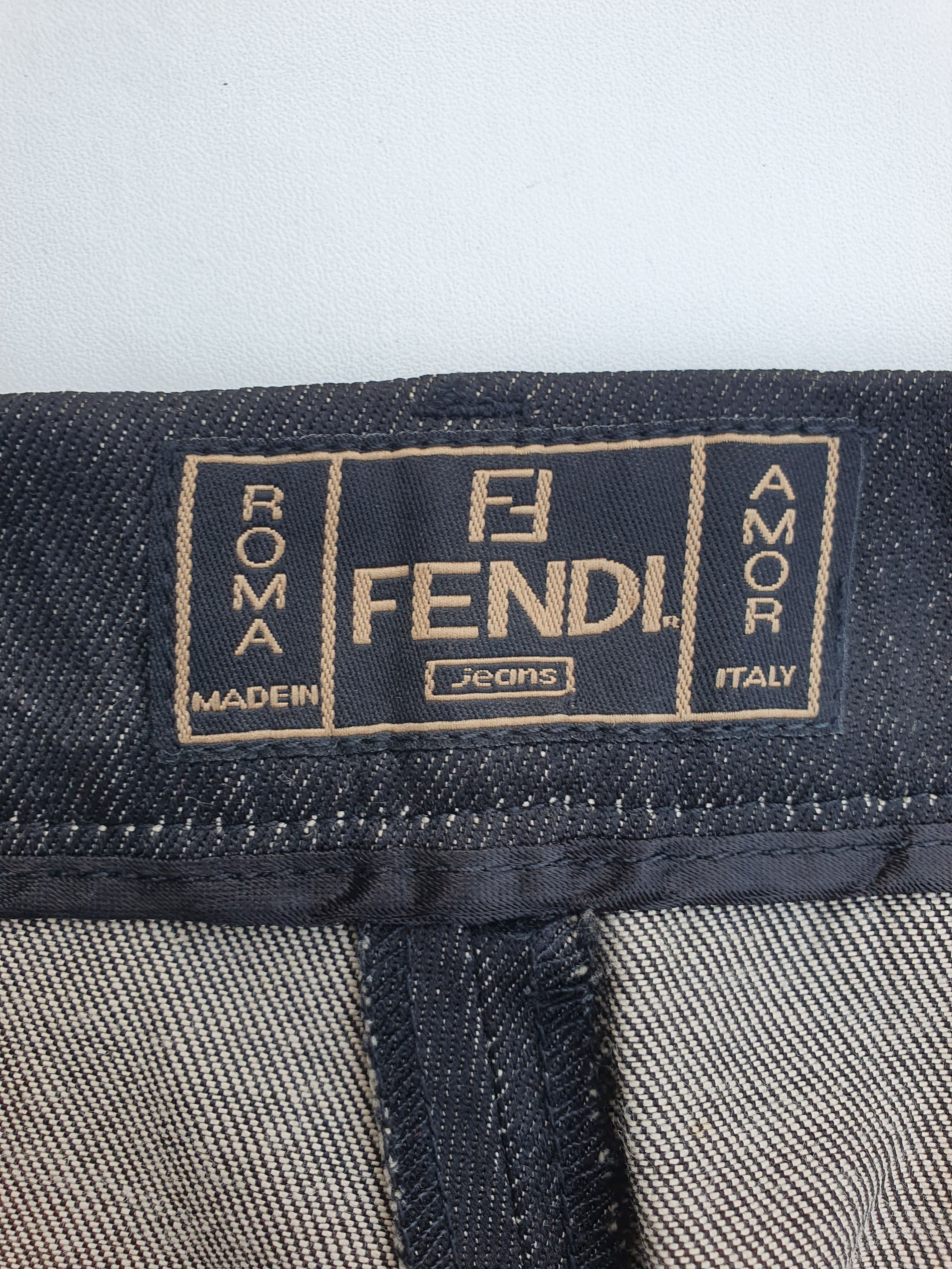 Fendi 1990s Flared Jeans Size 28" / US 6 / IT 42 - 7 Thumbnail