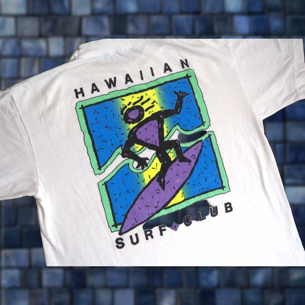 Vintage VTG 90s Caribbean Dreams T-Shirt Shirt Mens M White Tees Surf Club Hawaii Beach Retro Graphic Tee 90s Mens Size US M / EU 48-50 / 2 - 1 Thumbnail