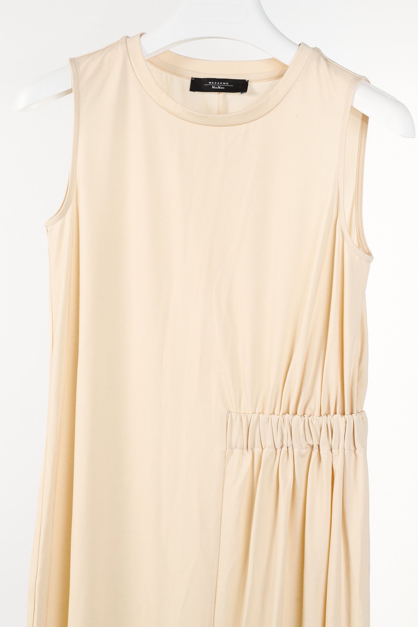 Weekend Max Mara Weekend Max Mara Tenebre Ivory Flowing Jersey Dress Size XS / US 0-2 / IT 36-38 - 3 Thumbnail