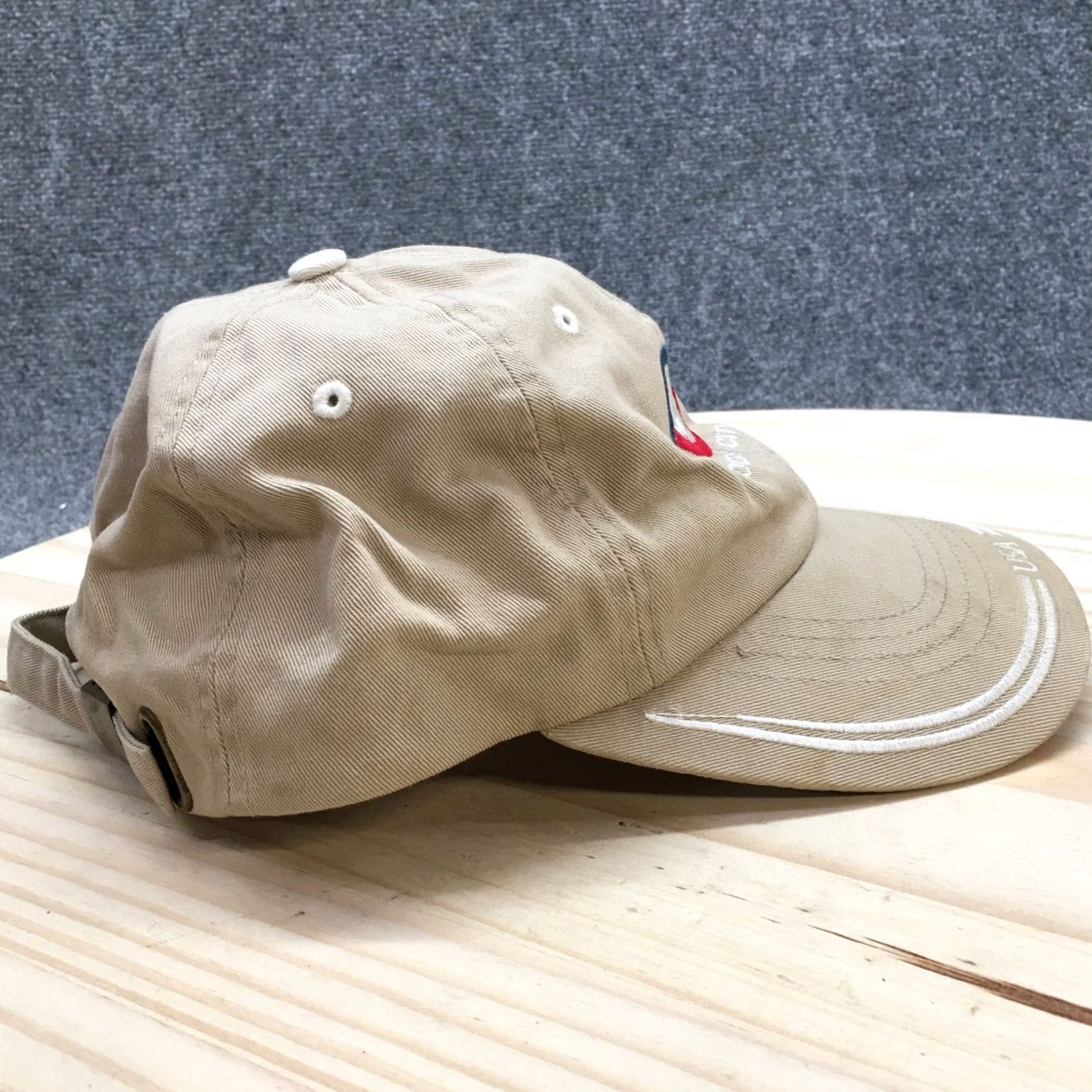 Logo 7 Strand Ocean City Baseball Cap Hat Mens One Size Beige Embroidered Logo Headwear Size ONE SIZE - 5 Thumbnail