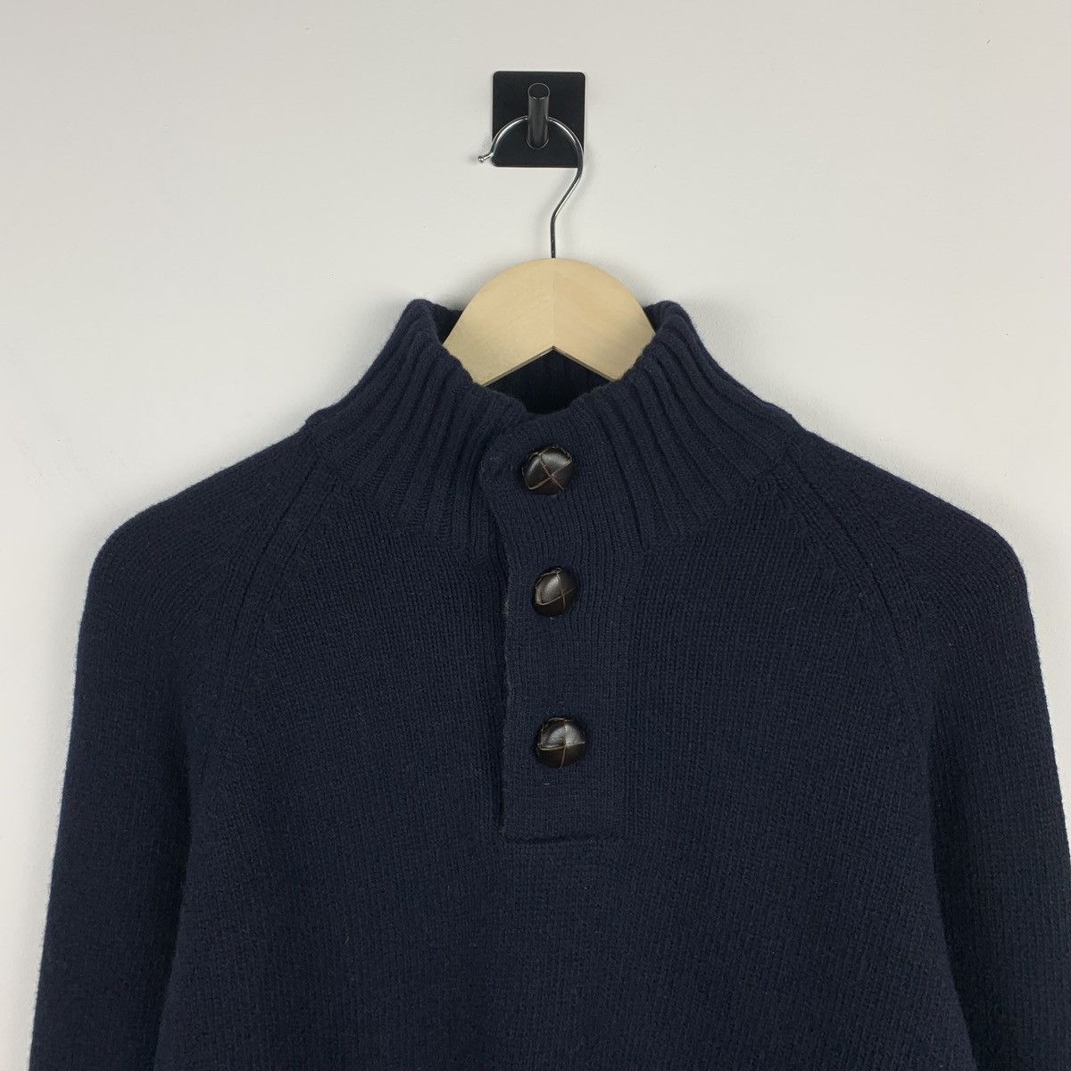Barbour Men’s Barbour Wool Knit Sweater Buttons Up Size M Size US M / EU 48-50 / 2 - 6 Thumbnail