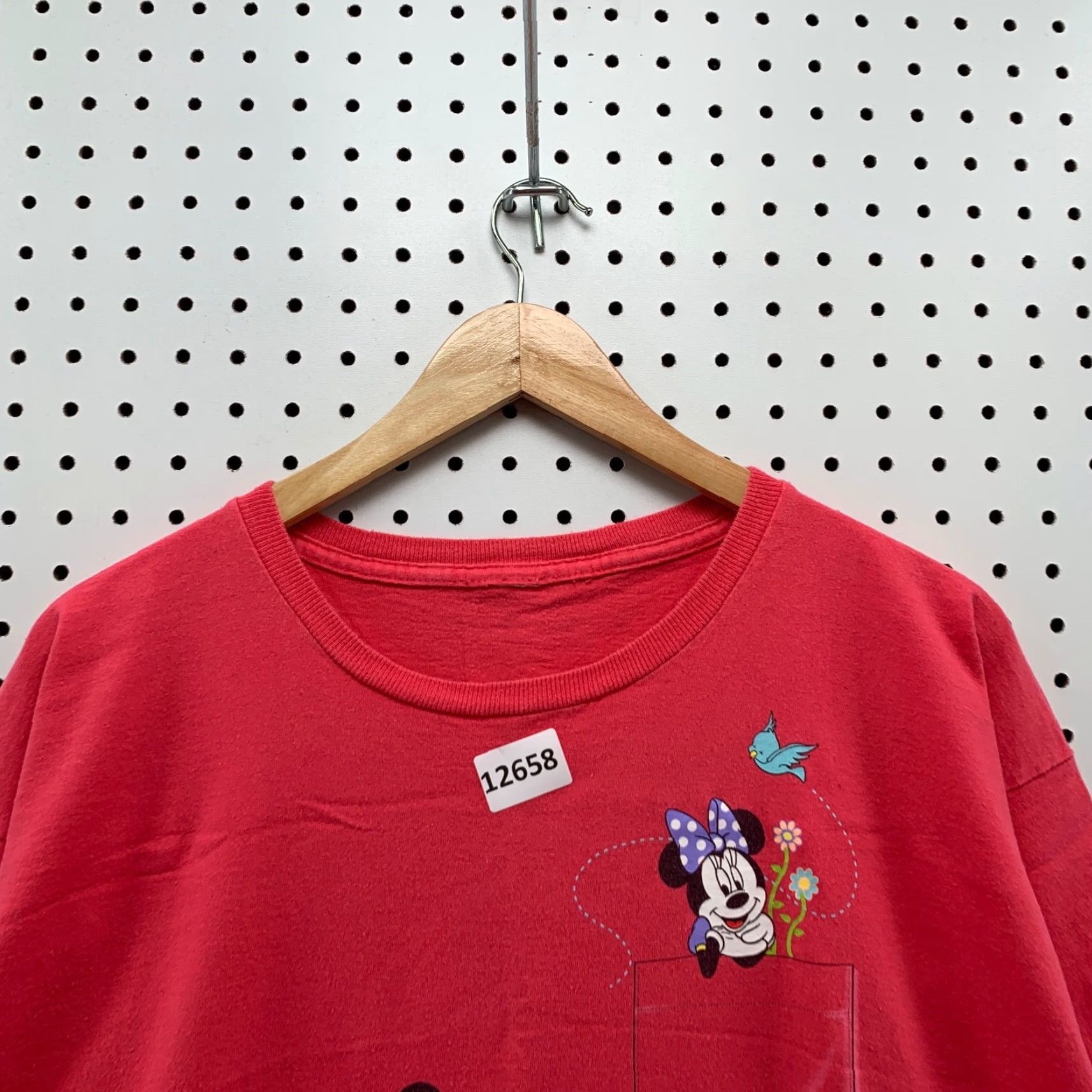 Disney Disney Mickey Mouse Shirt Adult XL Red Pocket Graphic 90s Cartoon Theme Mens Womens (Unisex) Size US XL / EU 56 / 4 - 7 Thumbnail