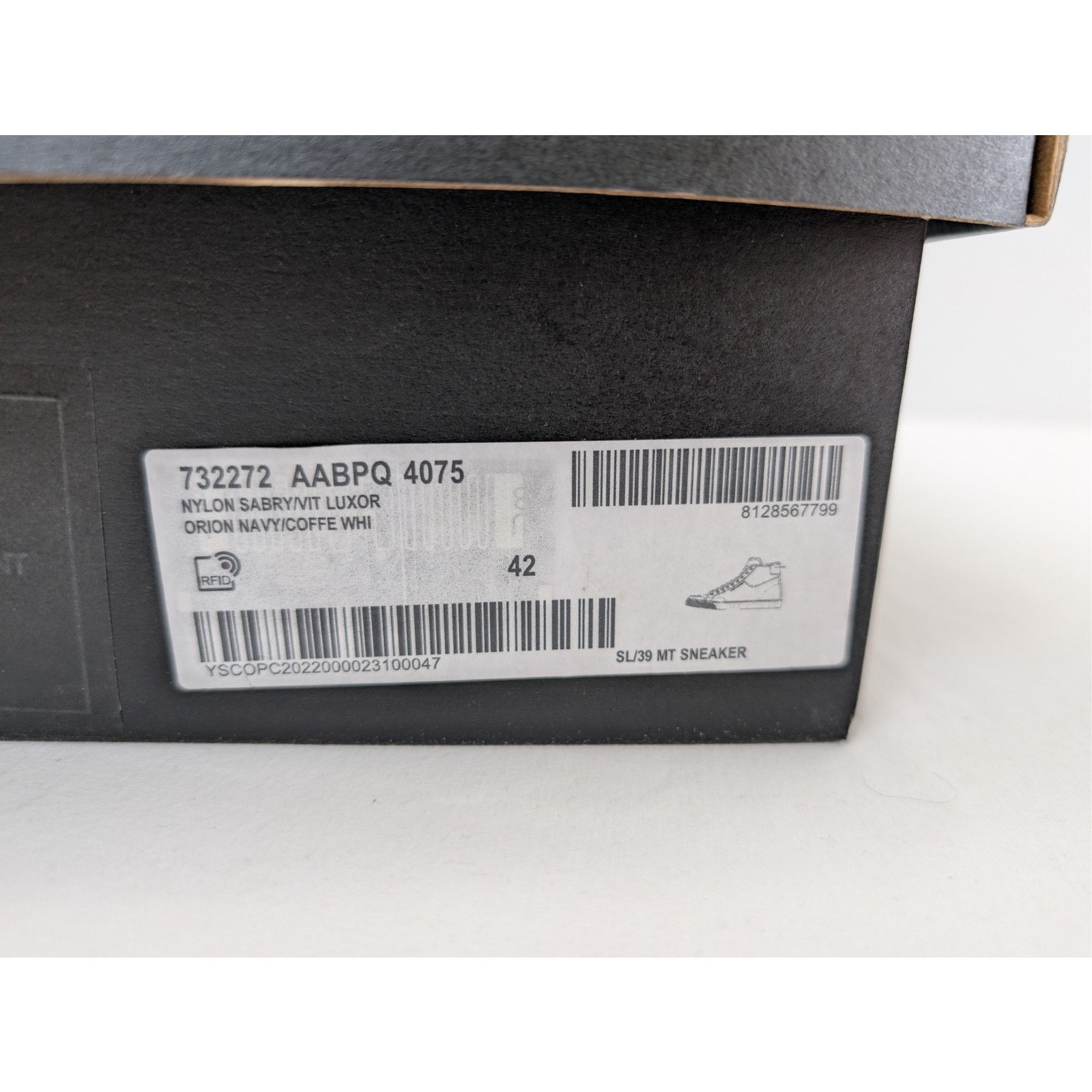 Saint Laurent Paris o1rshd1 Court Classic SL/39 mid-top sneakers in blue nylon Size US 9 / EU 42 - 21 Thumbnail