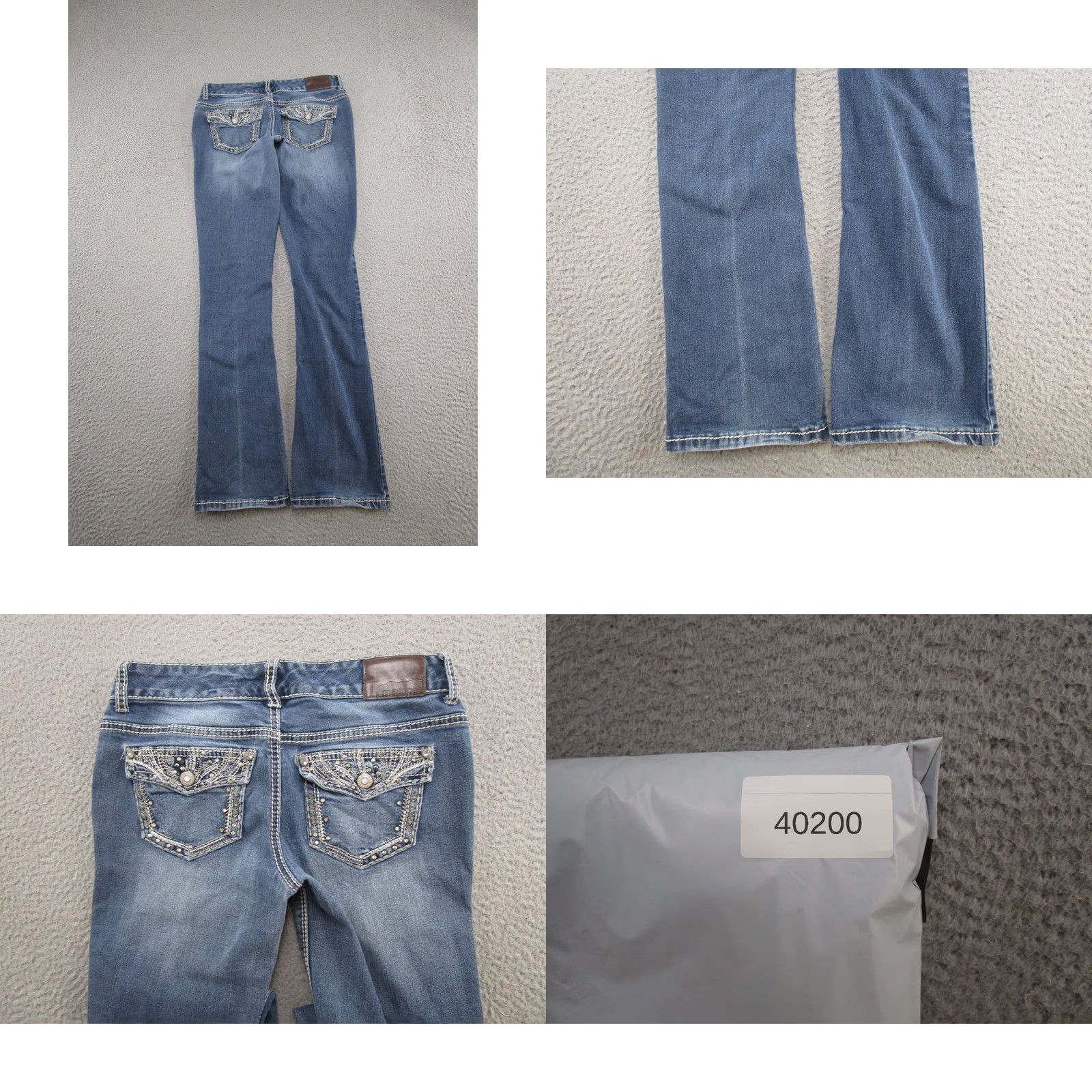 Vintage Maurices Womens Bootcut Jeans 5-Pocket Stretch Denim Size 2 Medium Wash blue Regular Womens Size 26" / US 2 / IT 38 - 9 Thumbnail